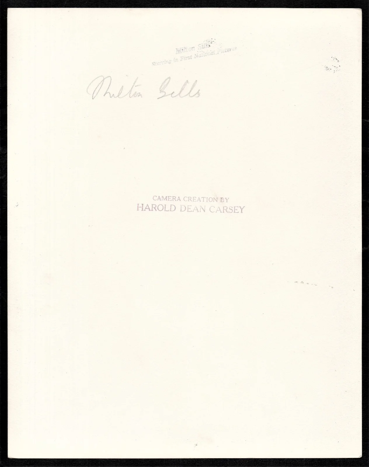 MILTON SILLS 1920s Harold Dean Carsey 10x8 PORTRAIT, изображение 2