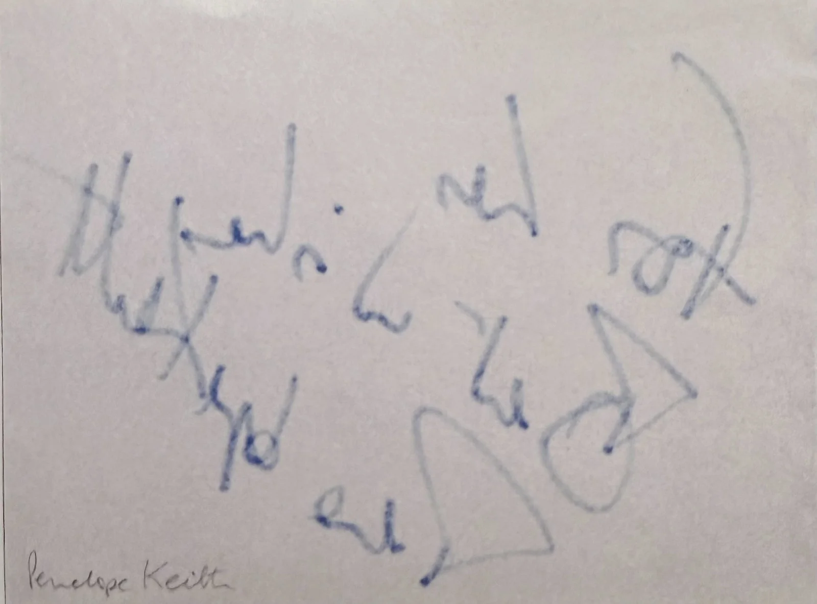 Penelope Keith — PENELOPE KEITH Signed Autographed 3x4 ALBUM PAGE The Good Life To the Manor Born, изображение 2
