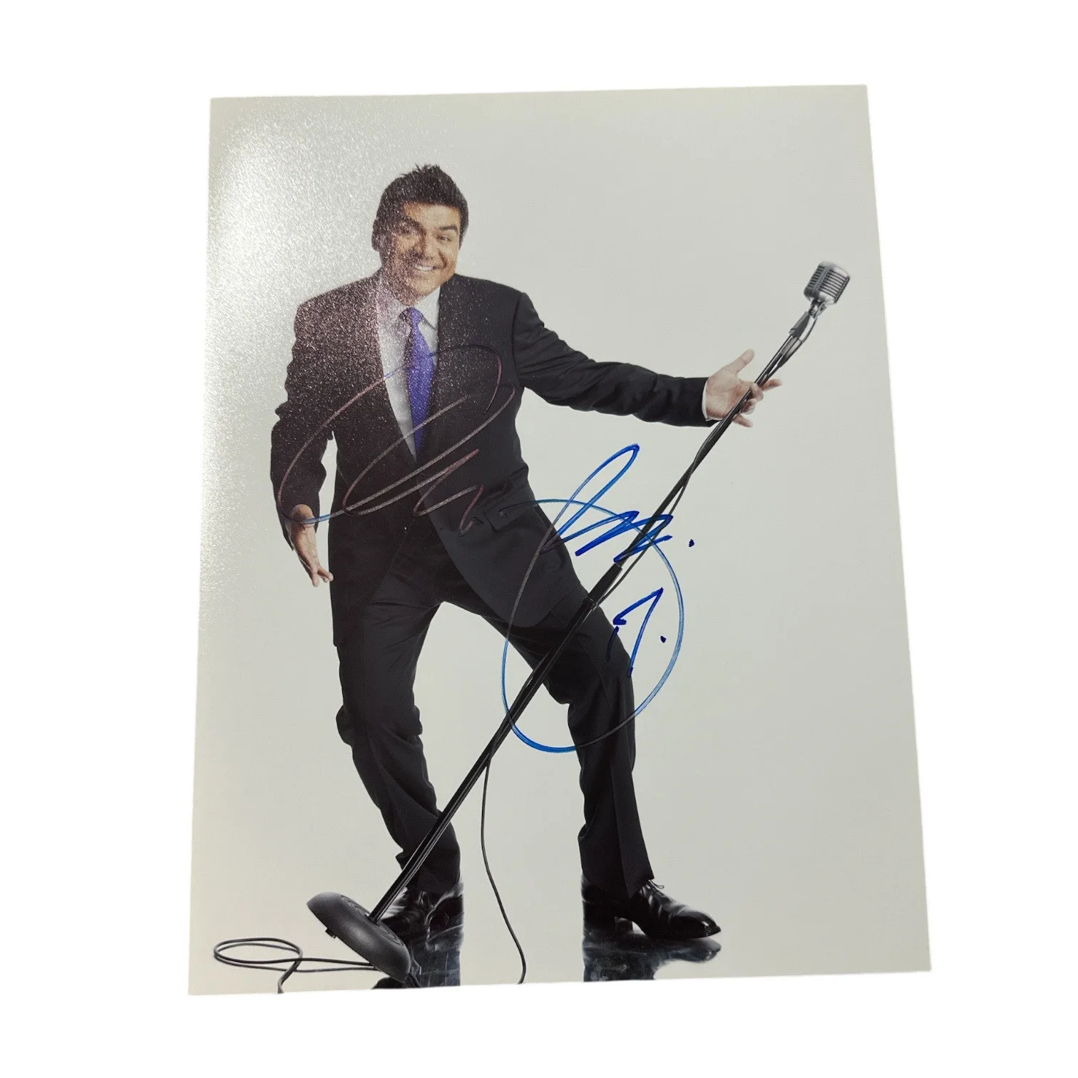 George Lopez — George Lopez Autograph 8.5x11 Photo! Signed in 2017! Comedy & Movie Legend!