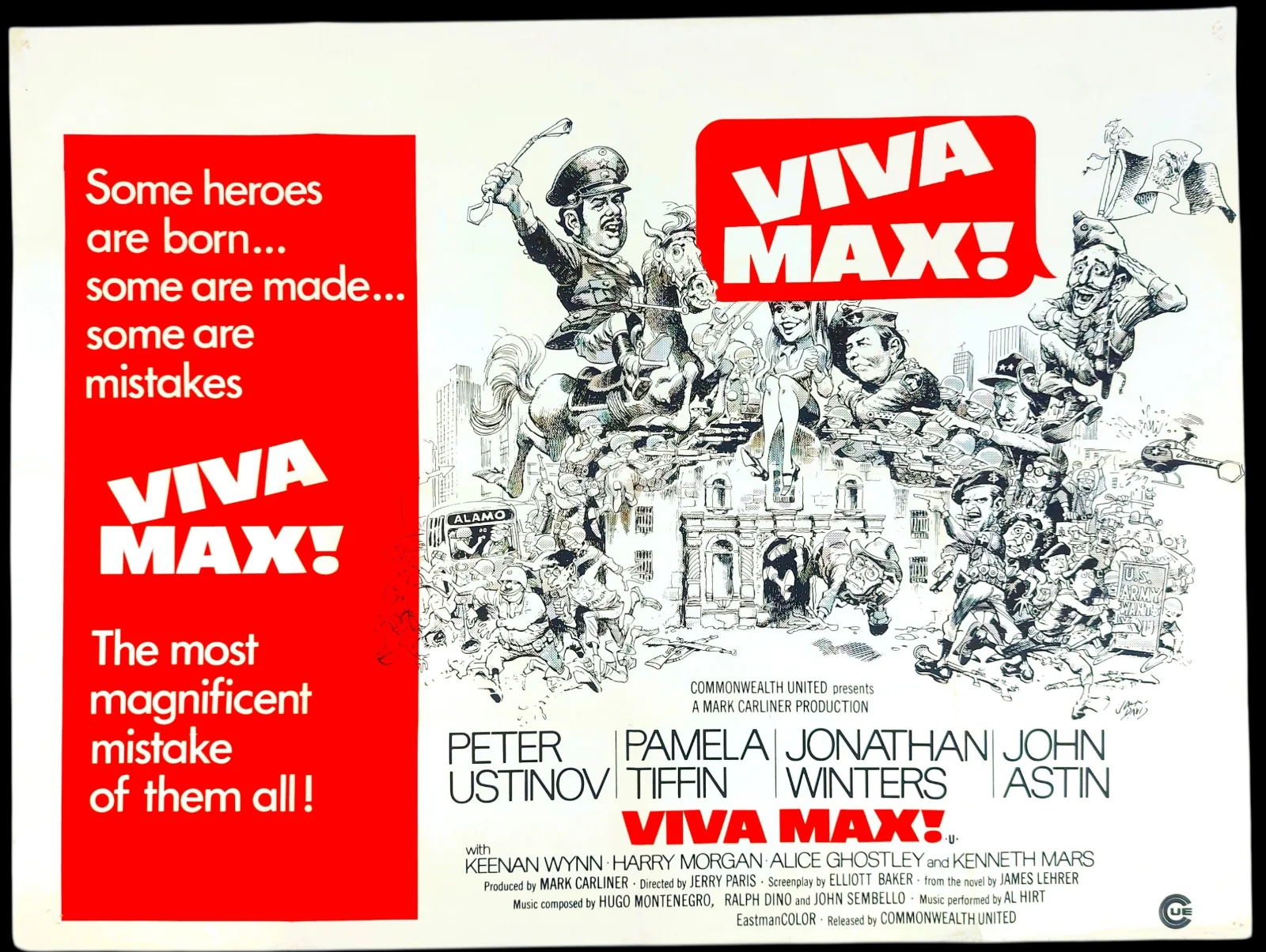 VIVA MAX! ORIGINAL UK QUAD MOVIE POSTER 1969, изображение 2
