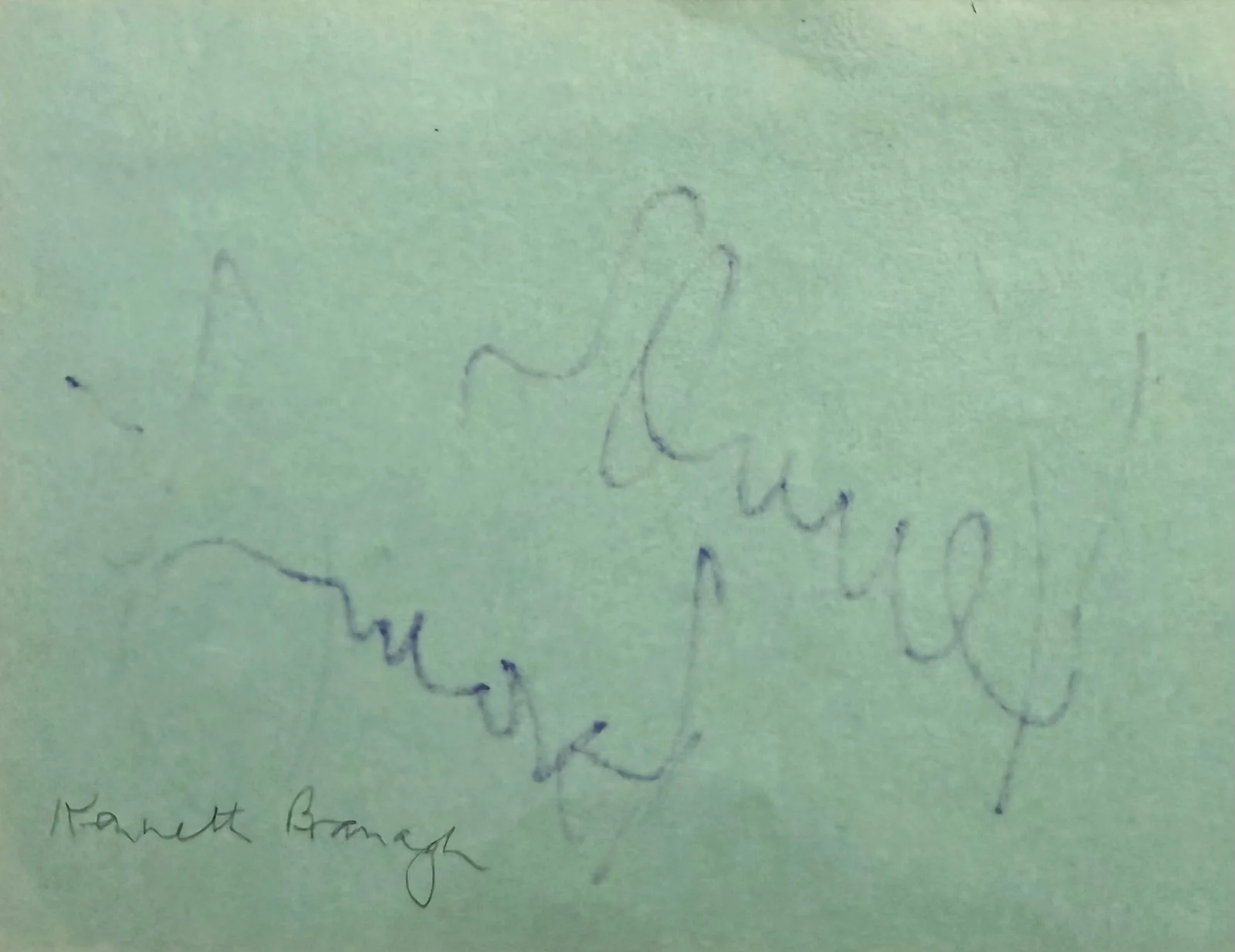 Kenneth Branagh — KENNETH BRANAGH Signed Autographed 4x5 ALBUM PAGE Murder on the Orient Express, изображение 2