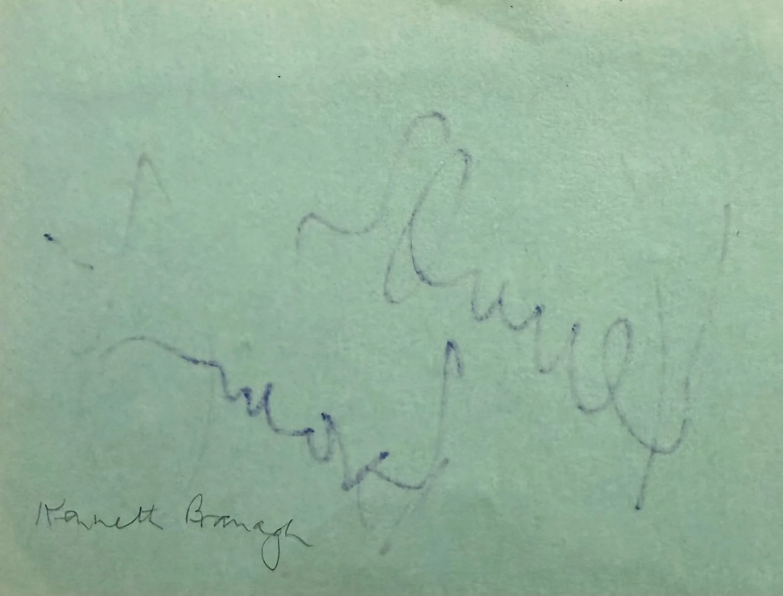 Kenneth Branagh — KENNETH BRANAGH Signed Autographed 4x5 ALBUM PAGE Murder on the Orient Express, изображение 4