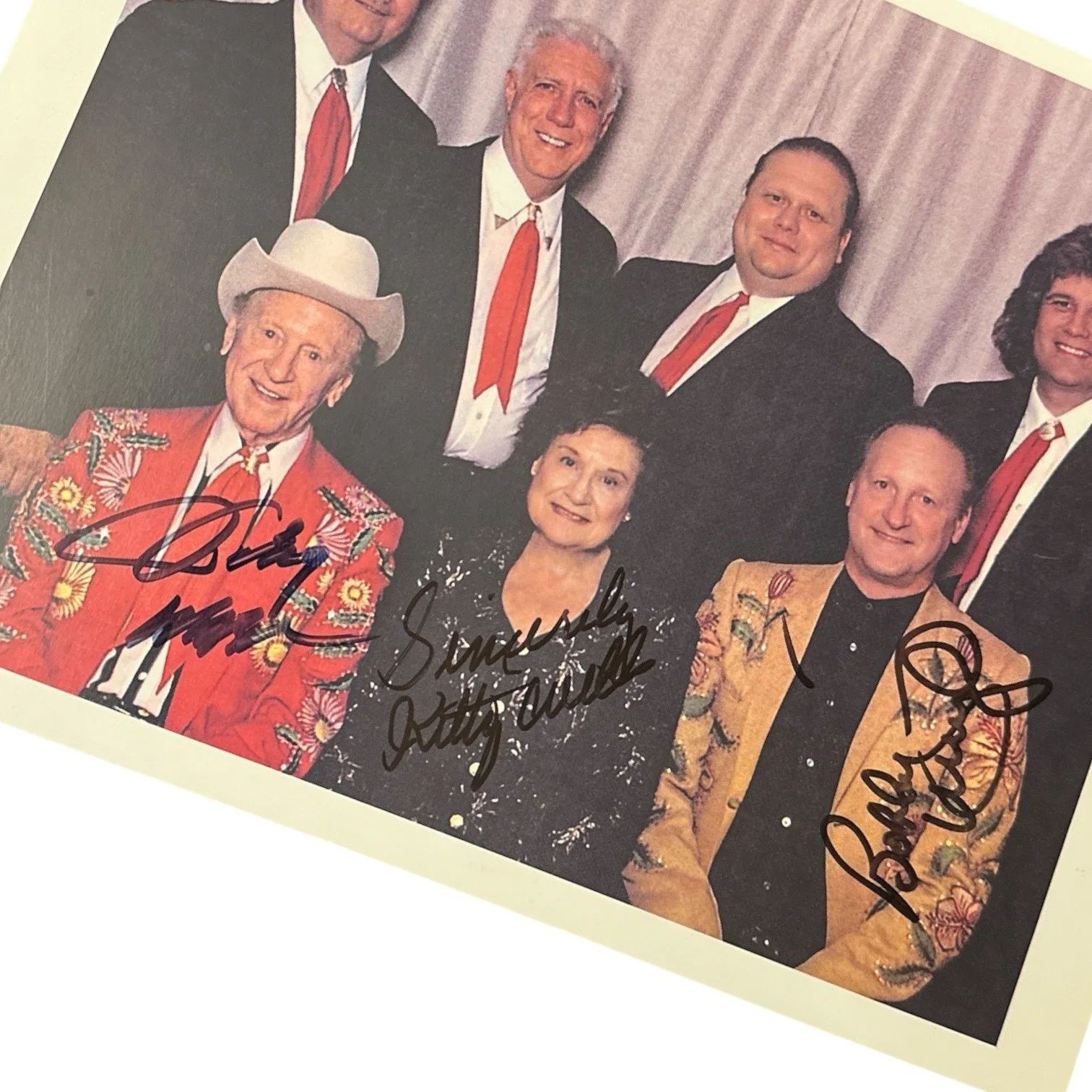 Kitty Wells & Johnny Wright Signed Autograph 8.5x11 Vintage Photo! Country Queen, изображение 2