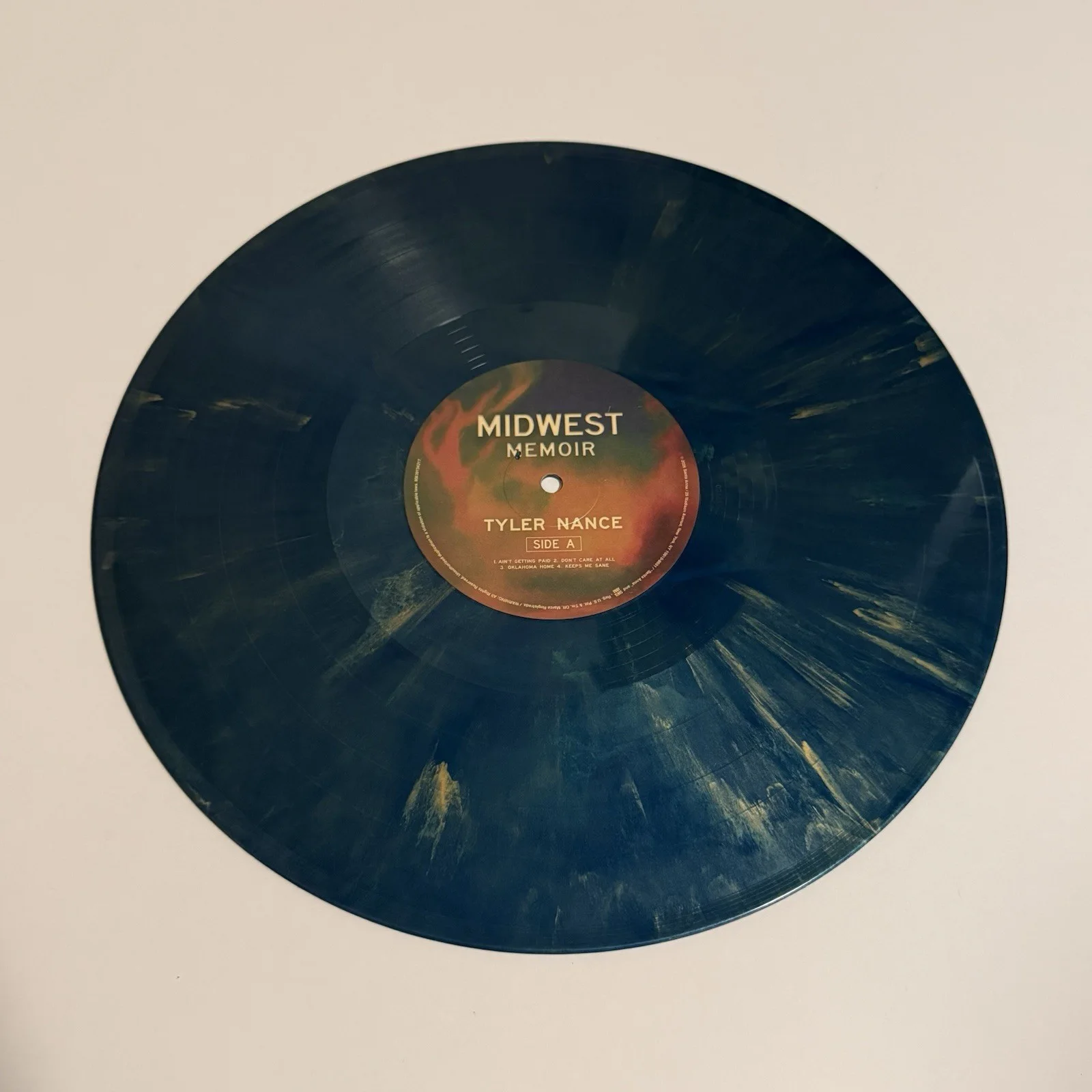 TYLER NANCE SIGNED MIDWEST MEMOIR VINYL RECORD WITH JSA COA, image 2