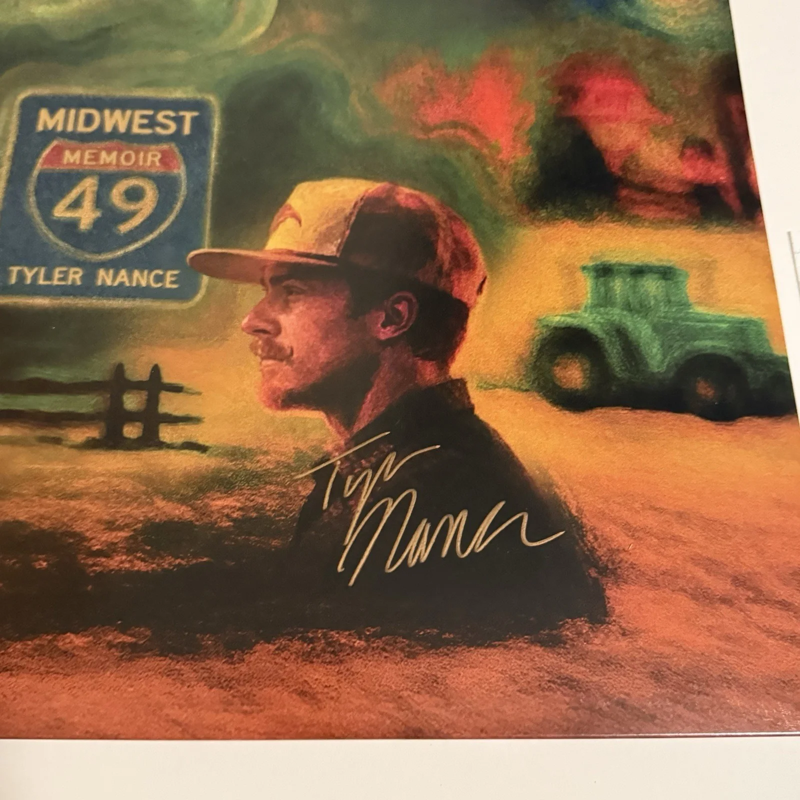 TYLER NANCE SIGNED MIDWEST MEMOIR VINYL RECORD WITH JSA COA, image 3