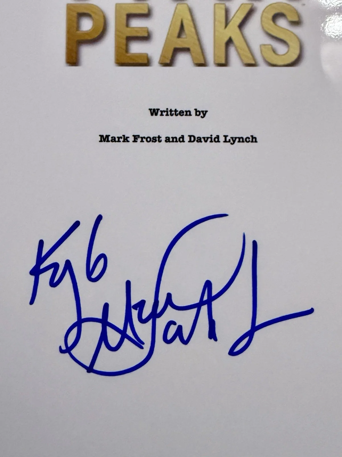 Kyle MacLachlan — KYLE MACLACHLAN SIGNED AUTOGRAPH TWIN PEAKS 8.5X11 SCRIPT COVER BECKETT BT55381, изображение 2