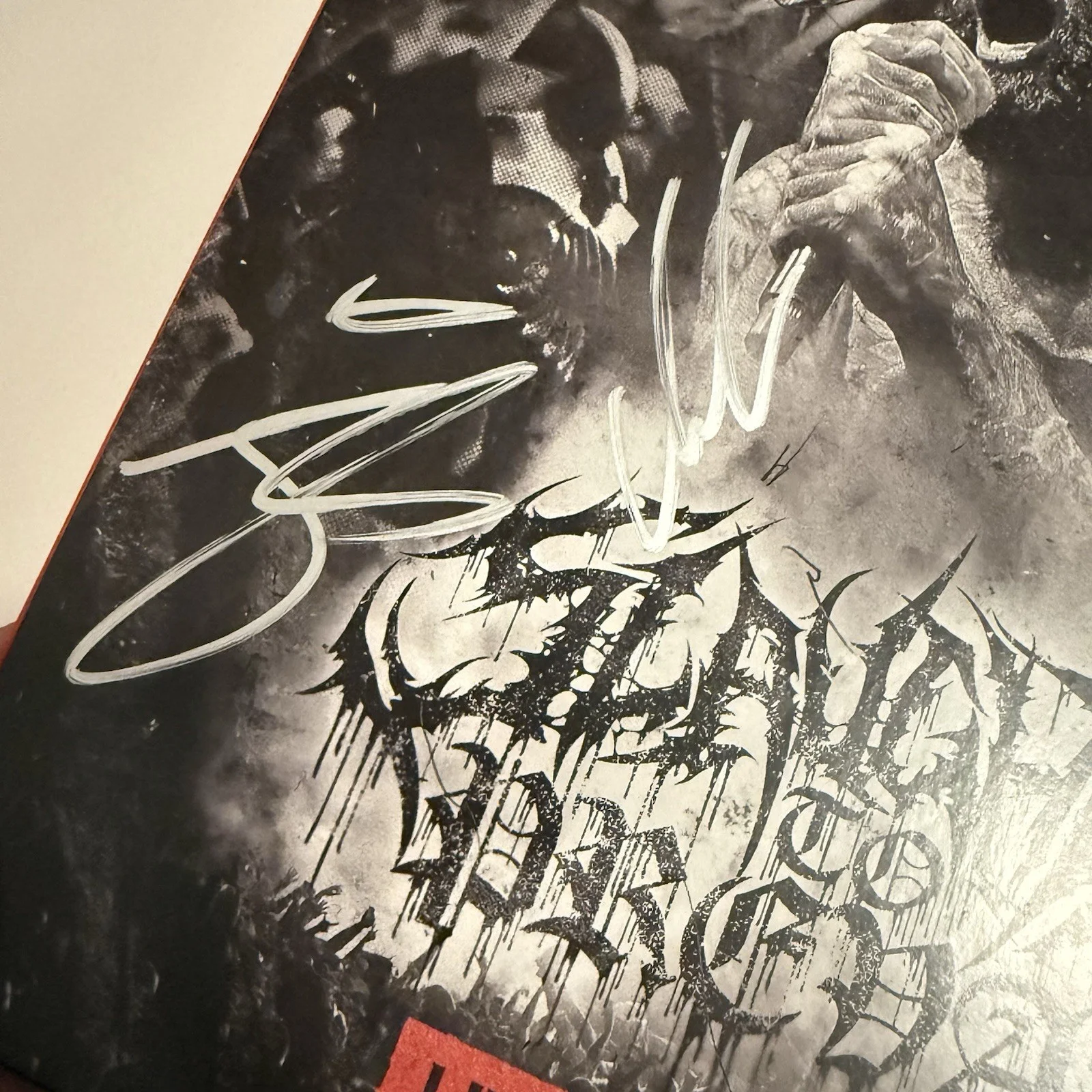 ALEX TERRIBLE SLAUGHTER TO PREVAIL SIGNED LIVE IN MOSCOW VINYL RECORD +1 JSA COA, изображение 4
