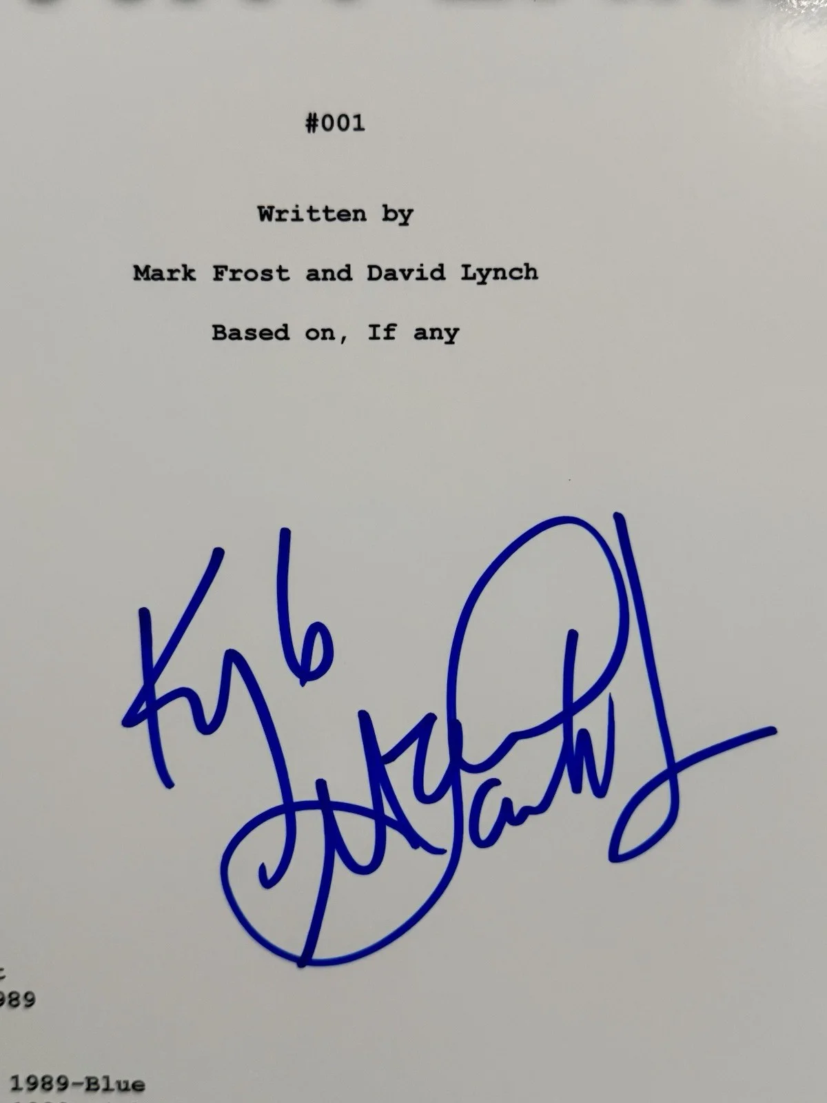 Kyle MacLachlan — KYLE MACLACHLAN SIGNED AUTOGRAPH TWIN PEAKS 8.5X11 SCRIPT COVER BECKETT BT55382, изображение 2