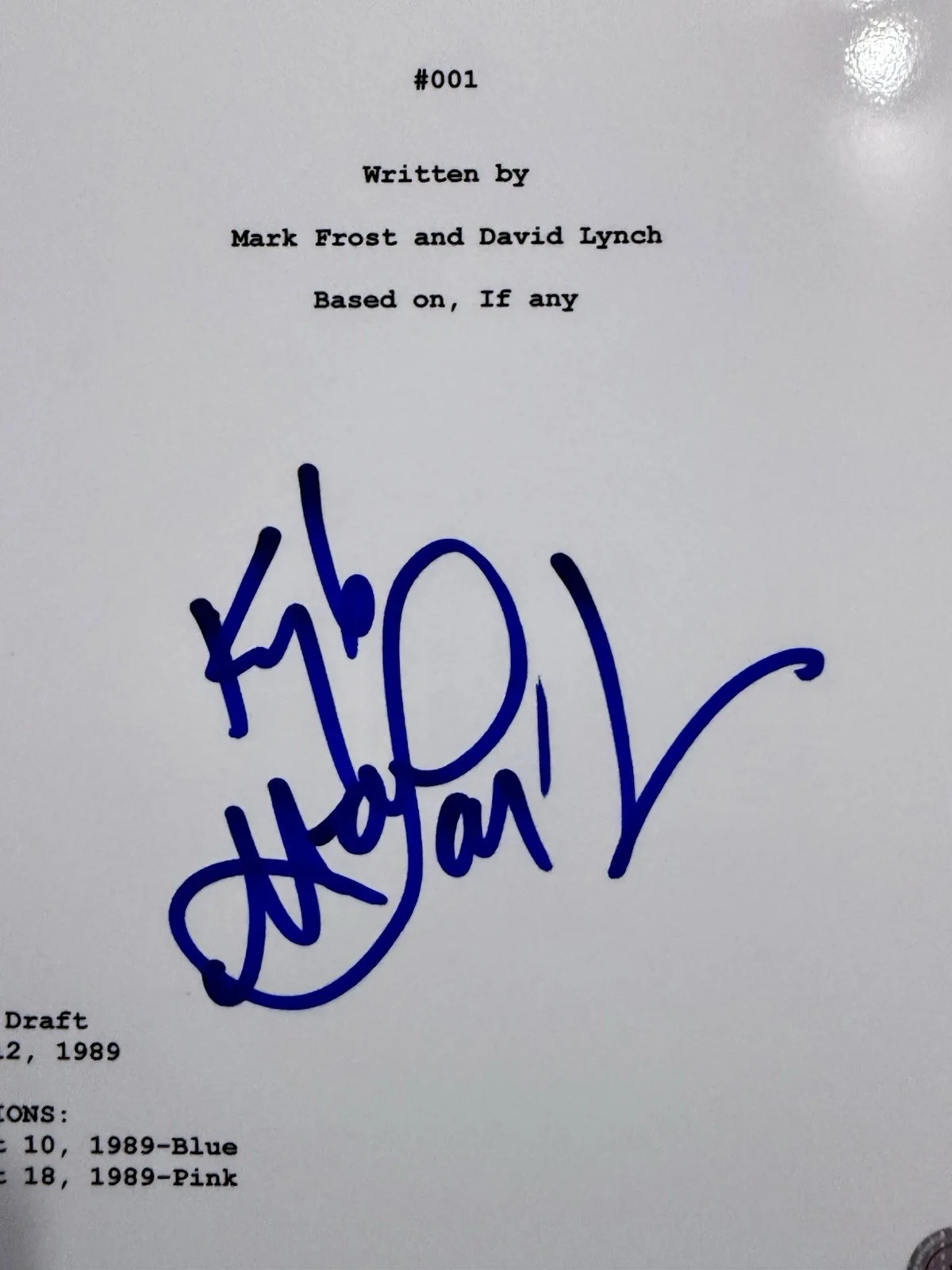 Kyle MacLachlan — KYLE MACLACHLAN SIGNED AUTOGRAPH TWIN PEAKS 8.5X11 SCRIPT COVER BECKETT BT55380, изображение 2