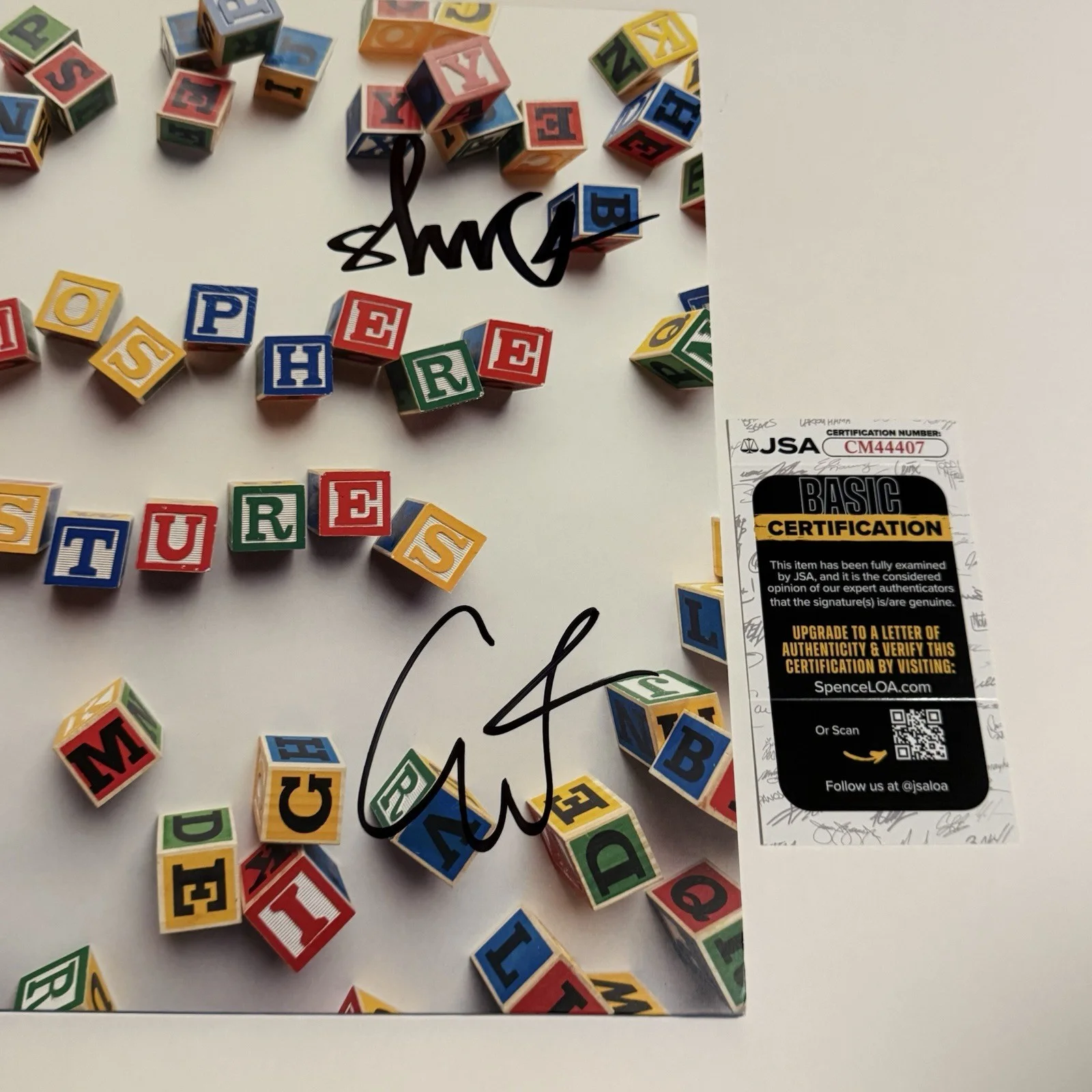 ATMOSPHERE SIGNED JESTURES VINYL RECORD RHYMESAYERS JSA COA, image 2