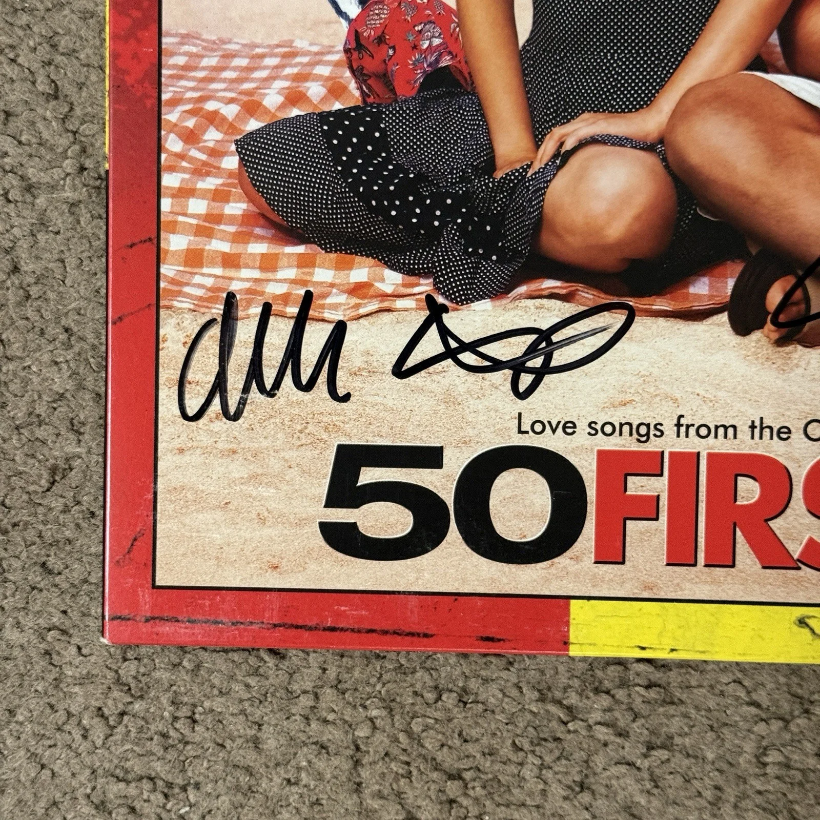 50 First Dates Soundtrack Signed By Adam Sandler And Allen Covert, image 3