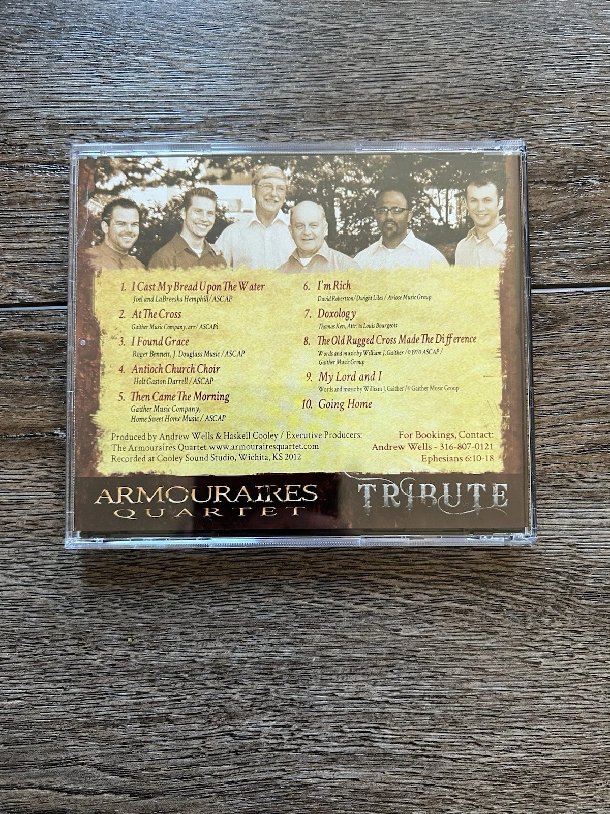 Signed Armouraires Quartet “Tribute” CD - Autographed by Members - Wichita 2012, изображение 2