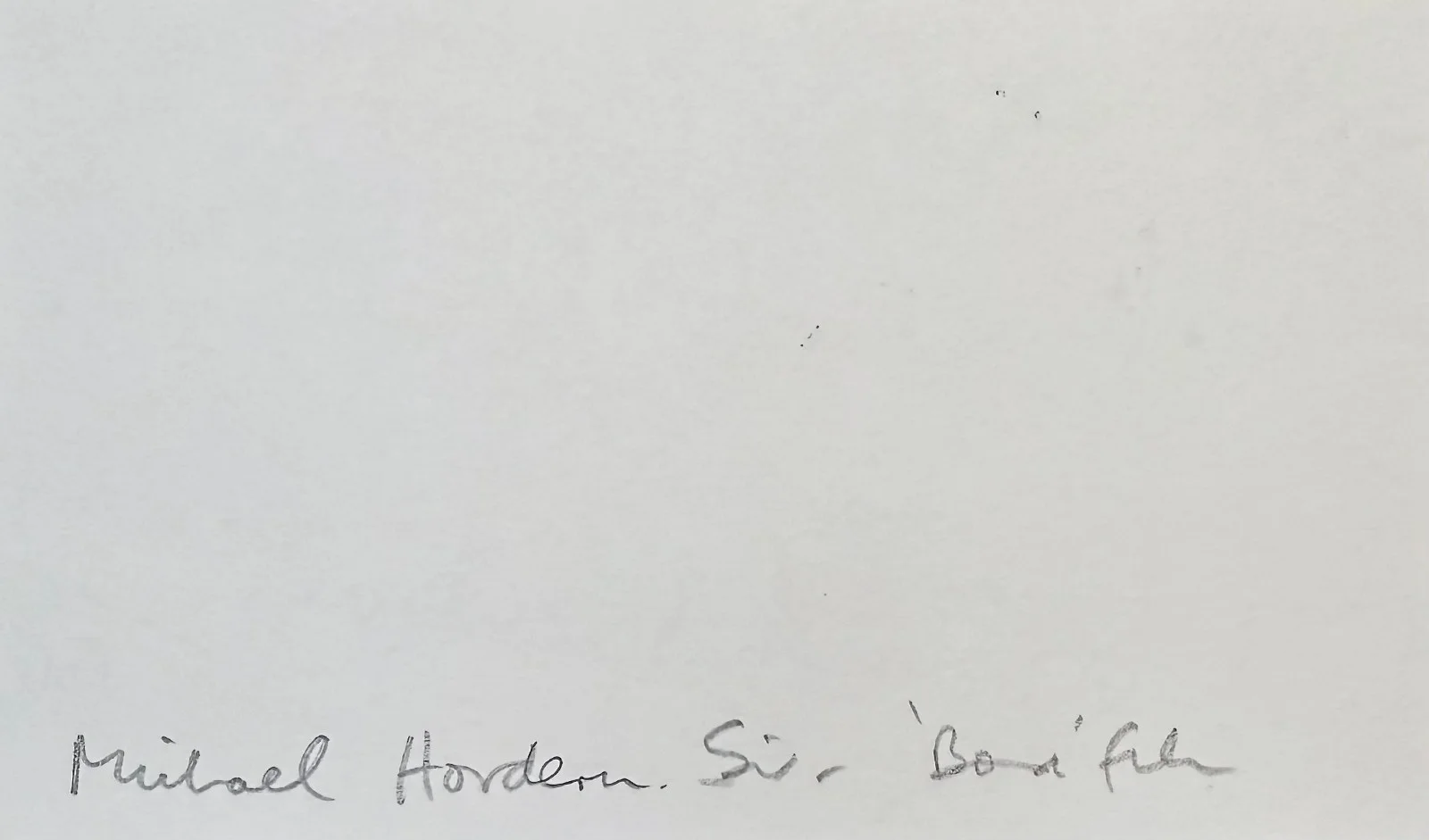 Michael Hordern — MICHAEL HORDERN Signed Autographed 3x5 INDEX CARD Medusa Touch Theatre of Blood, изображение 2