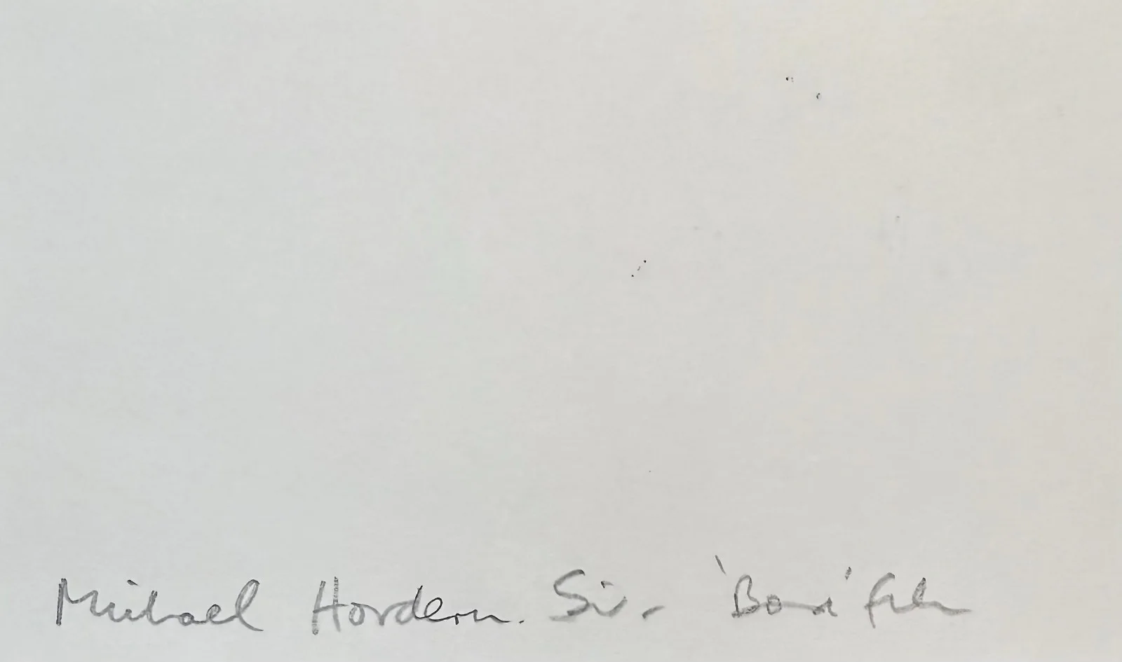 Michael Hordern — MICHAEL HORDERN Signed Autographed 3x5 INDEX CARD Medusa Touch Theatre of Blood, изображение 4