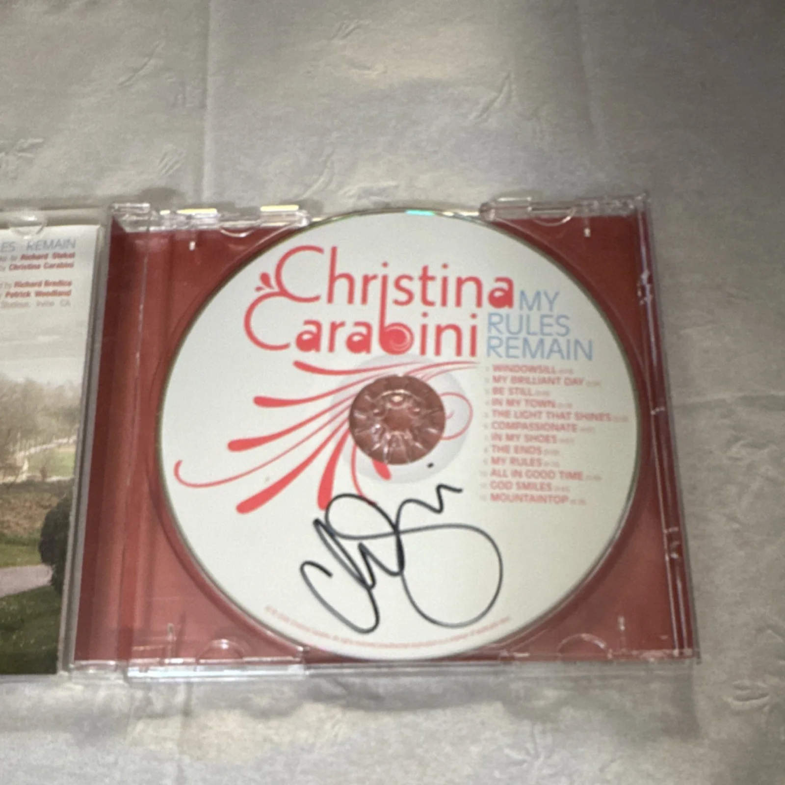 Christina Carabini Autographed 'My Rules Remain' CD & Booklet Original Music, image 2