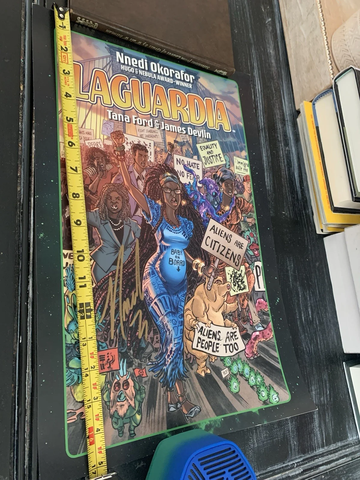 Nnedi Okorafor — LaGuardia Nnedi Okorafor Signed Poster 11X17 San Diego Comic Con 2019, изображение 3