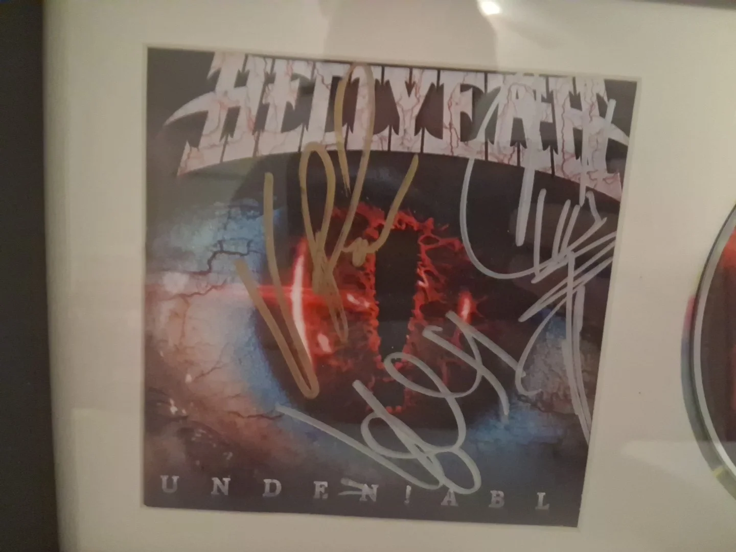 Hellyeah Undeniable Signed CD Booklet Chad Gray Vinnie Paul HellYeah and Disc., image 2