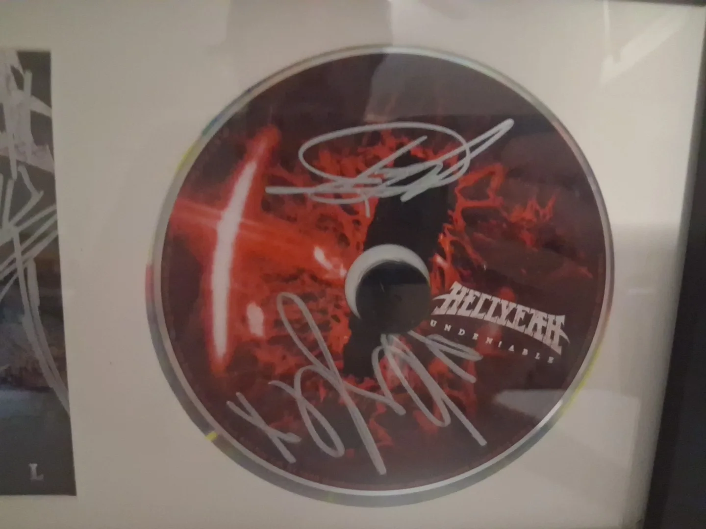Hellyeah Undeniable Signed CD Booklet Chad Gray Vinnie Paul HellYeah and Disc., image 3