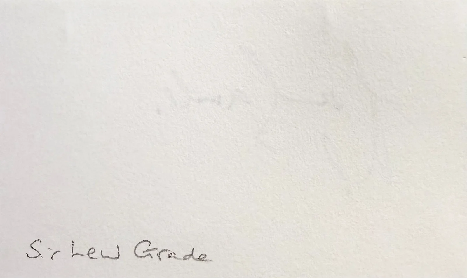 Lew Grade — LEW GRADE Signed Autographed 3 x 5 INDEX CARD Raise the Titanic Escape to Athena, изображение 2