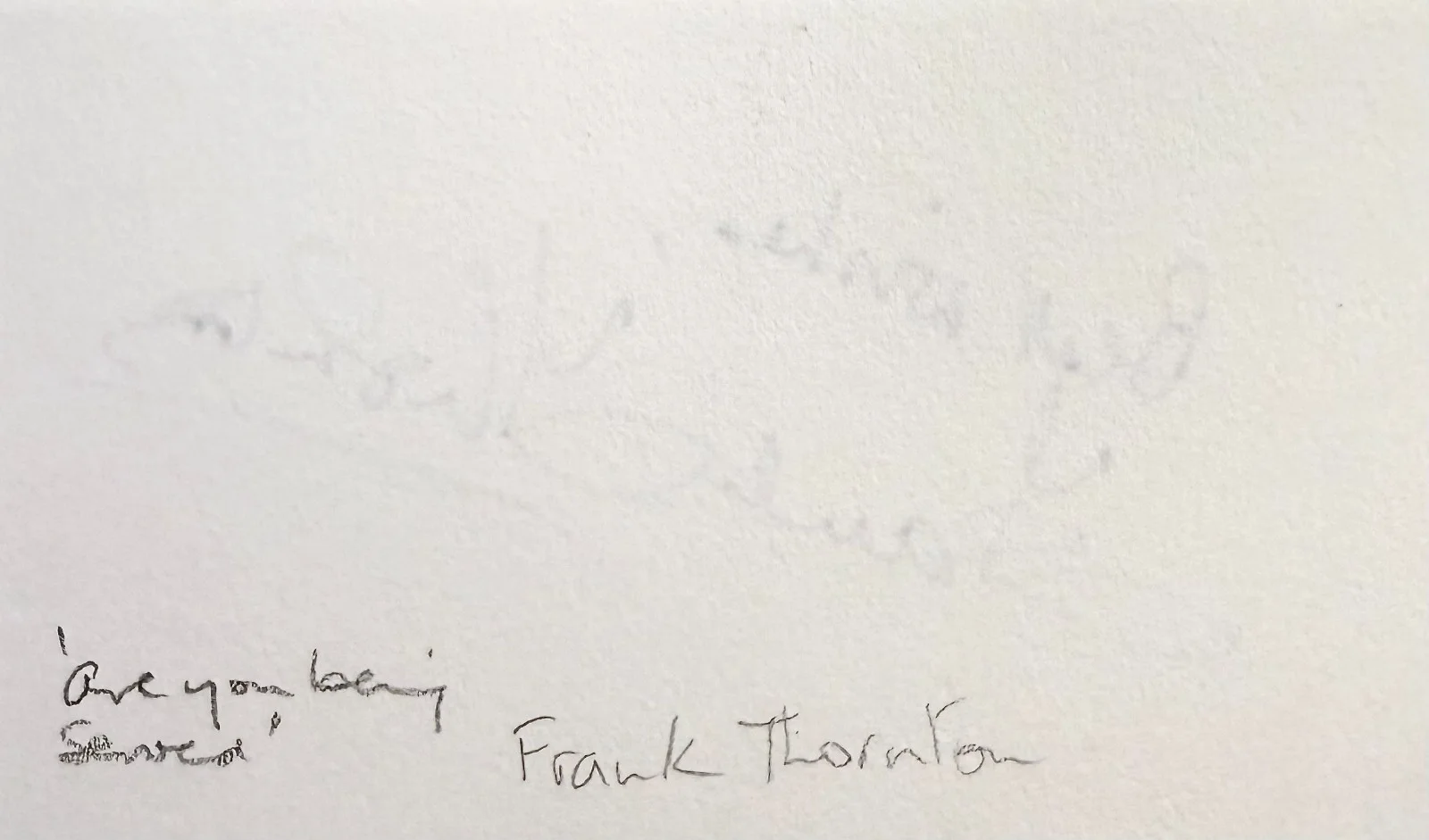 Frank Thornton — FRANK THORNTON Signed Autographed 3"x 5" INDEX CARD Victim Are You Being Served?, изображение 2