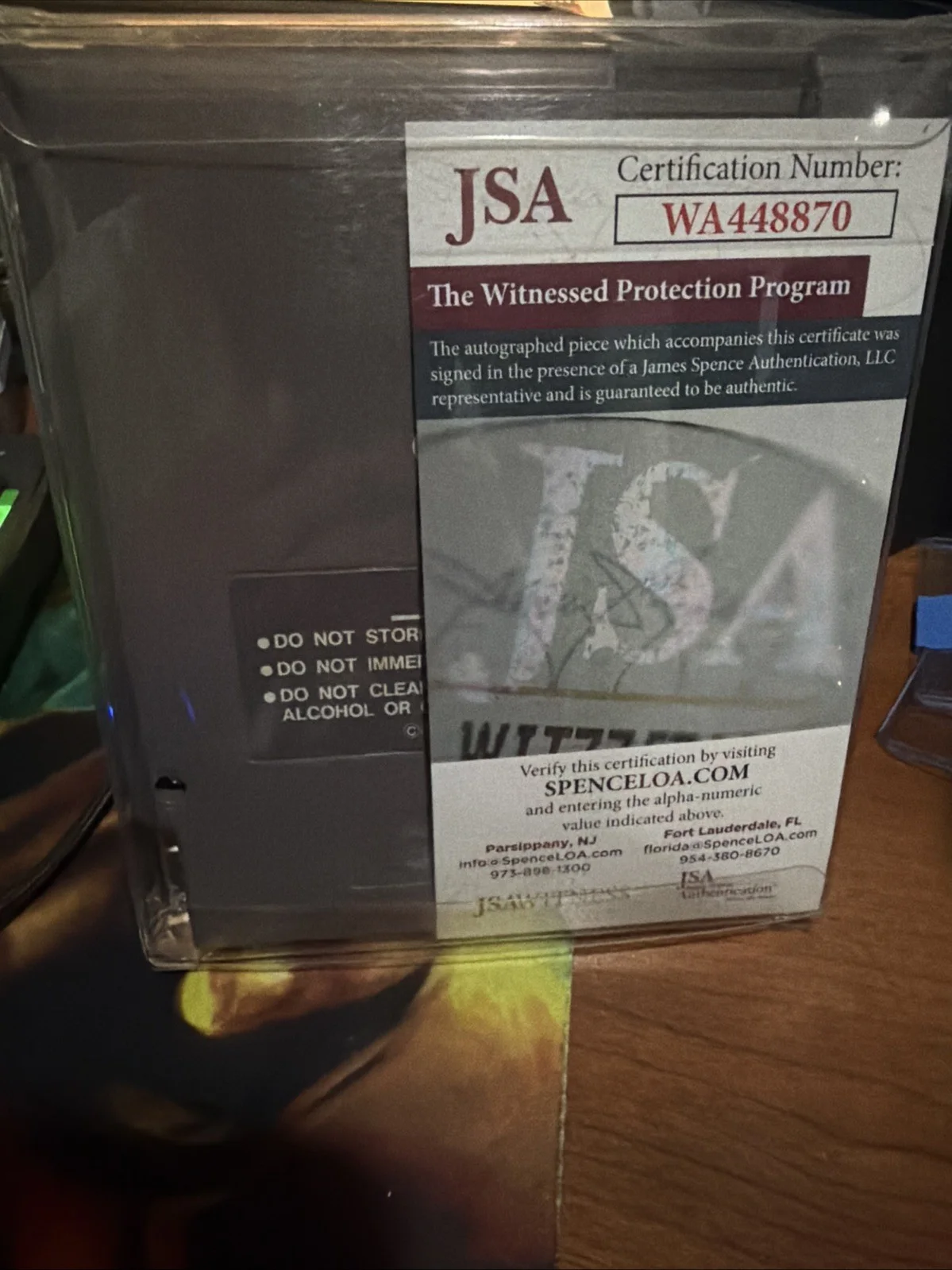 ARI LEHMAN — ARI LEHMAN JASON FRIDAY THE 13TH HORROR SIGNED NINTENDO NES GAME RARE JSA COA, изображение 2