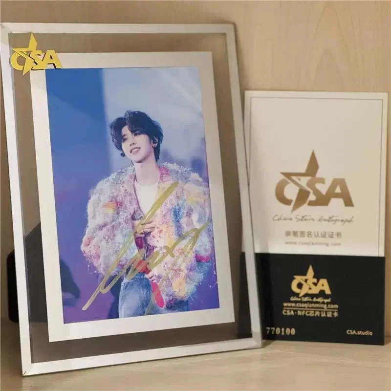 Concert Cai Xukun Autographed Signed Photos set !!Memento gift !!hot, image 2
