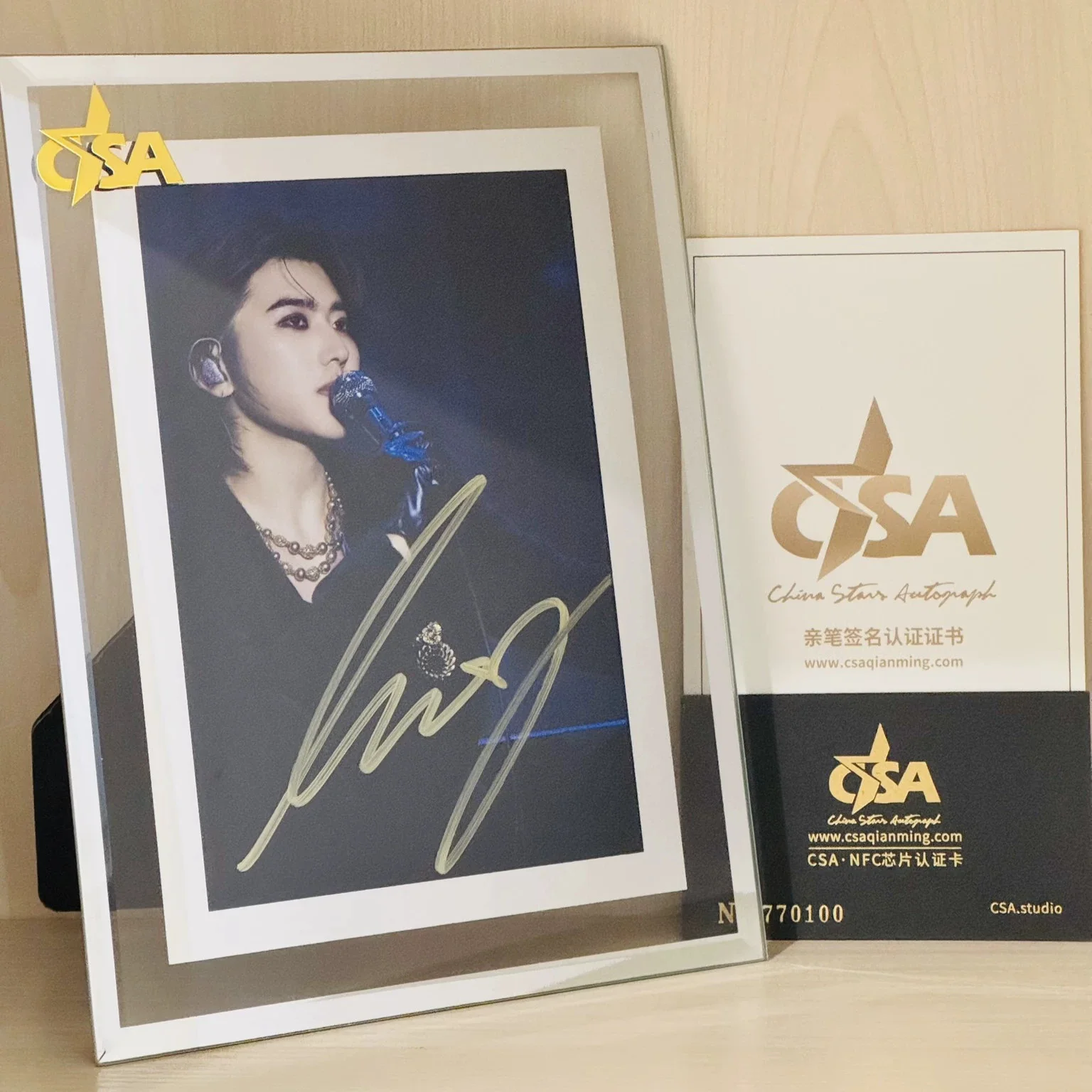 Concert Cai Xukun Autographed Signed Photos set !!Memento gift !!hot, image 3