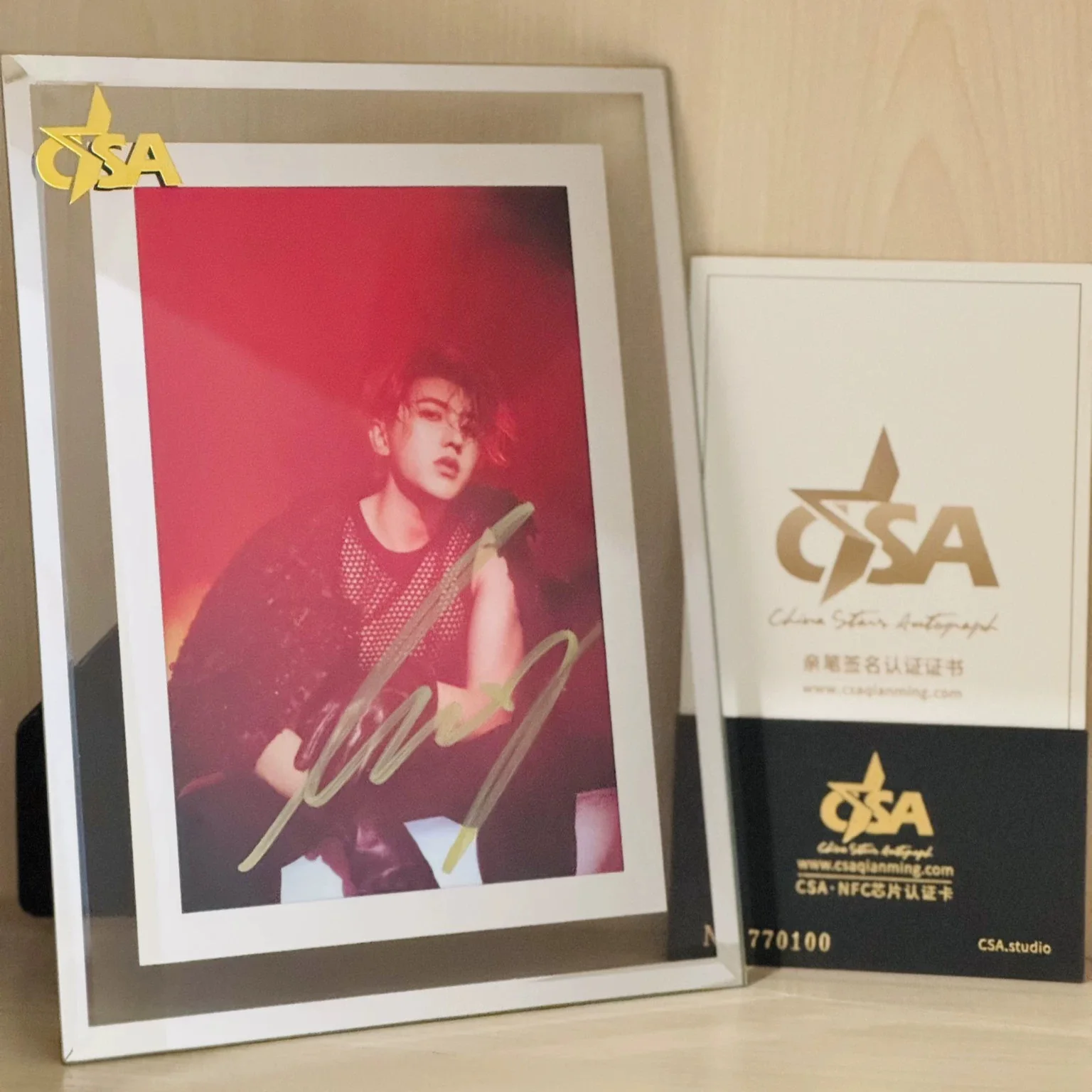 Concert Cai Xukun Autographed Signed Photos set !!Memento gift !!hot, image 4