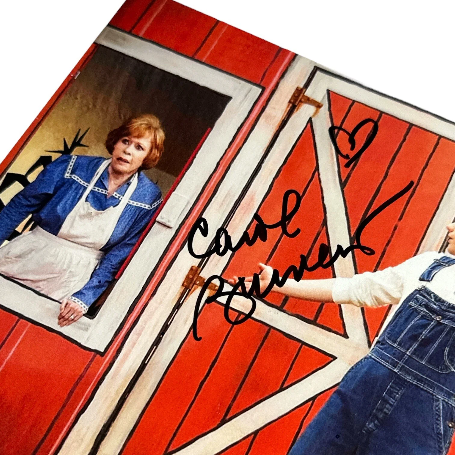 Carol Burnett — Carol Burnett Signed Autograph 8.5x11 SNL Photo w/ Betty White & Jimmy Fallon!, изображение 2