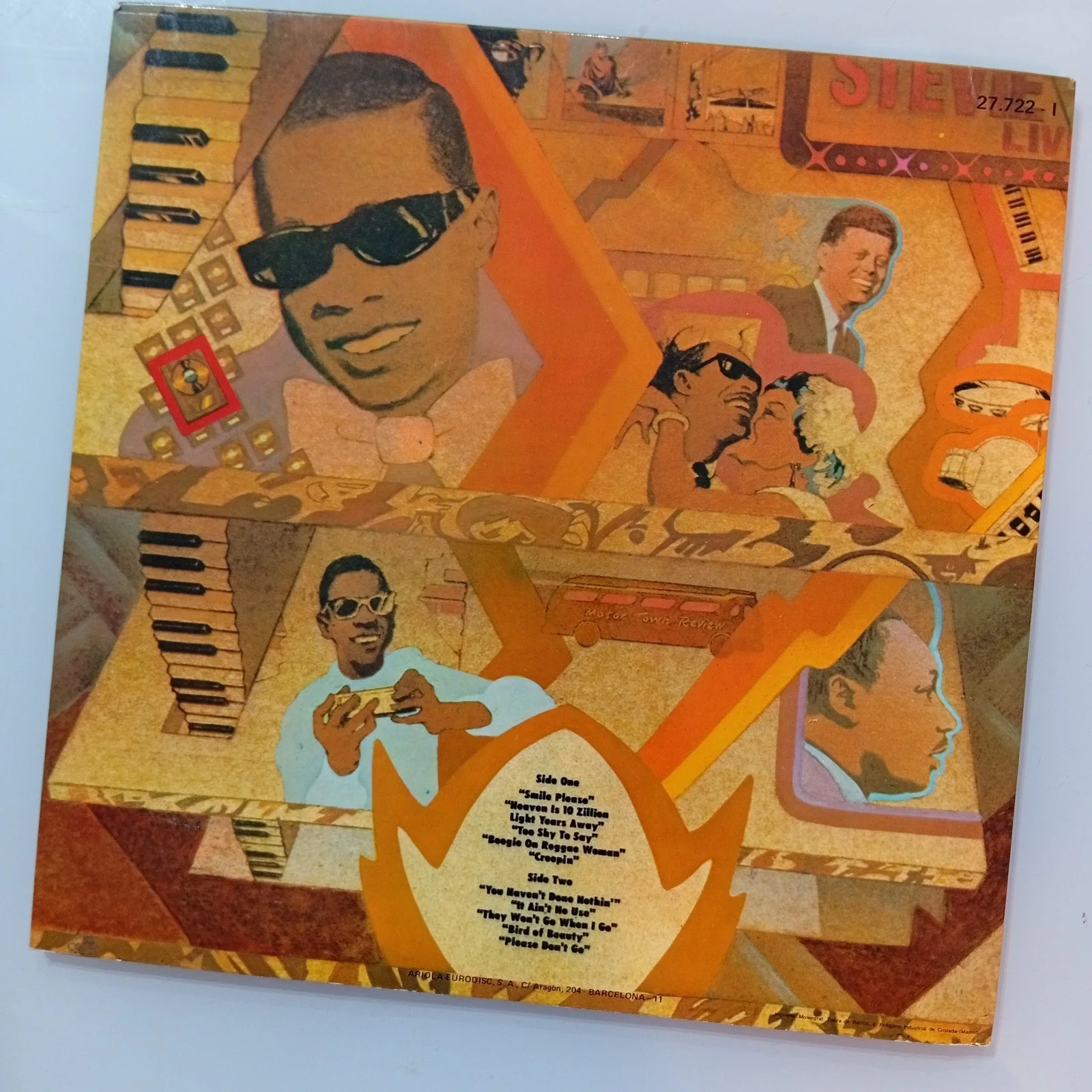 Stevie Wonder Signed Fulfillingness First Finale Vinyl Record Cover With COA, изображение 4