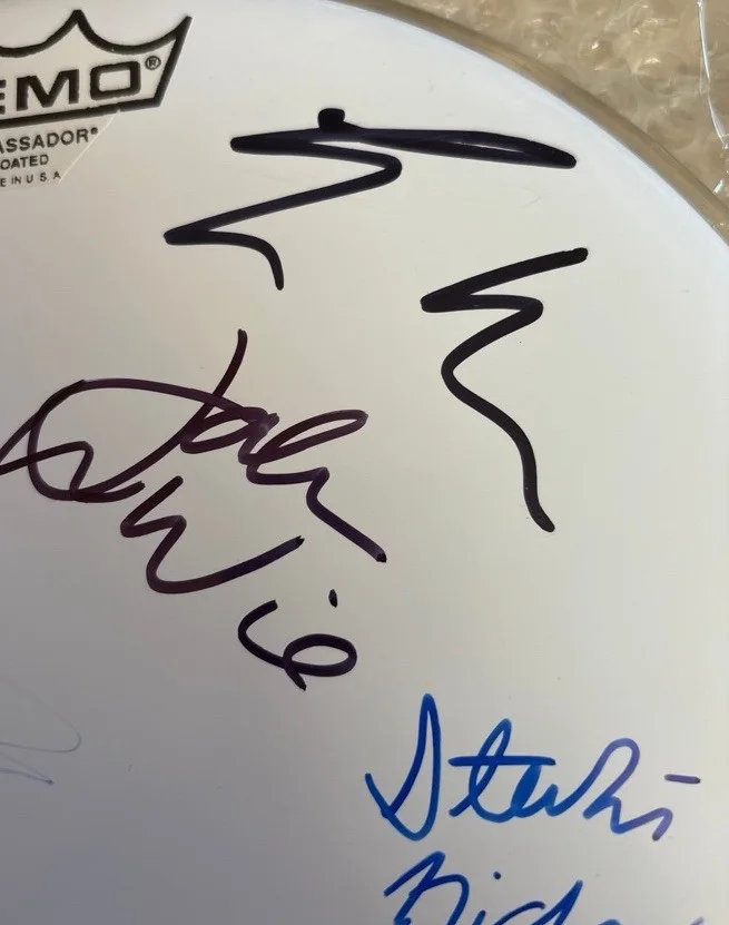 Fleetwood Mac Vintage. Authentic Live Autograph, Reno Drum Head, Nicks + VGPOC!!, изображение 3