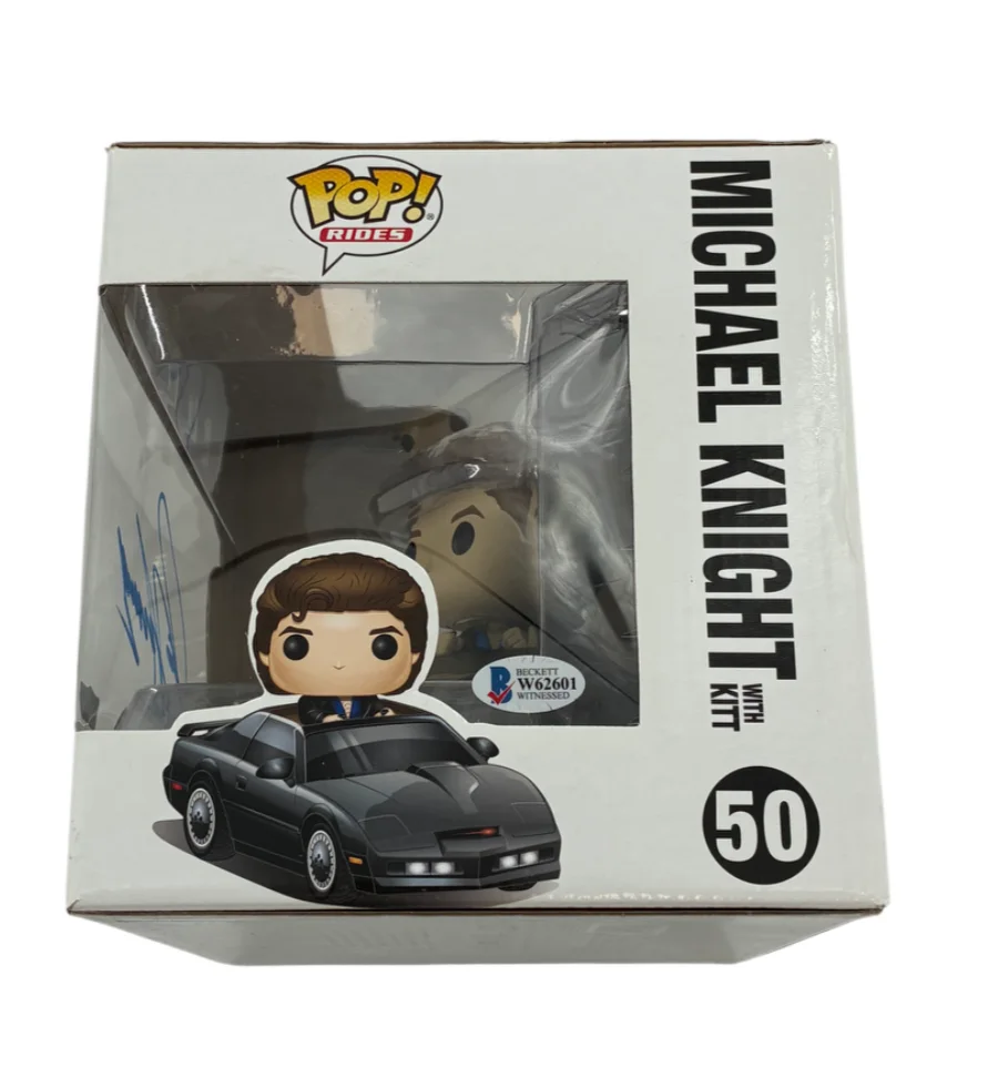 DAVID HASSELHOFF — David Hasselhoff Signed Autographed Knight Rider Funk Pop BAS/Fanatics COA, image 2