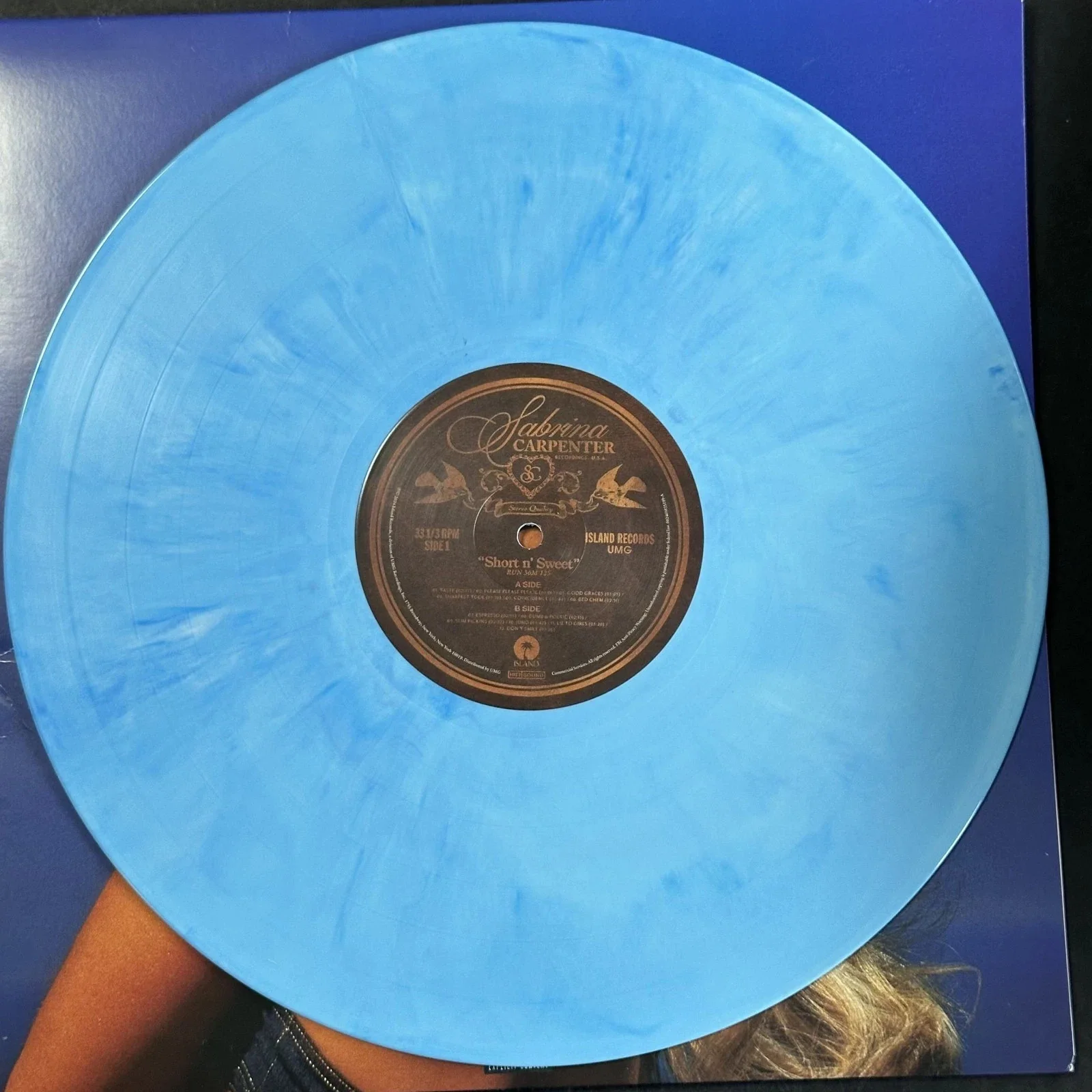 Sabrina Carpenter Signed Short N Sweet Album Insert w/Vinyl JSA w/poster FREE SH, изображение 5