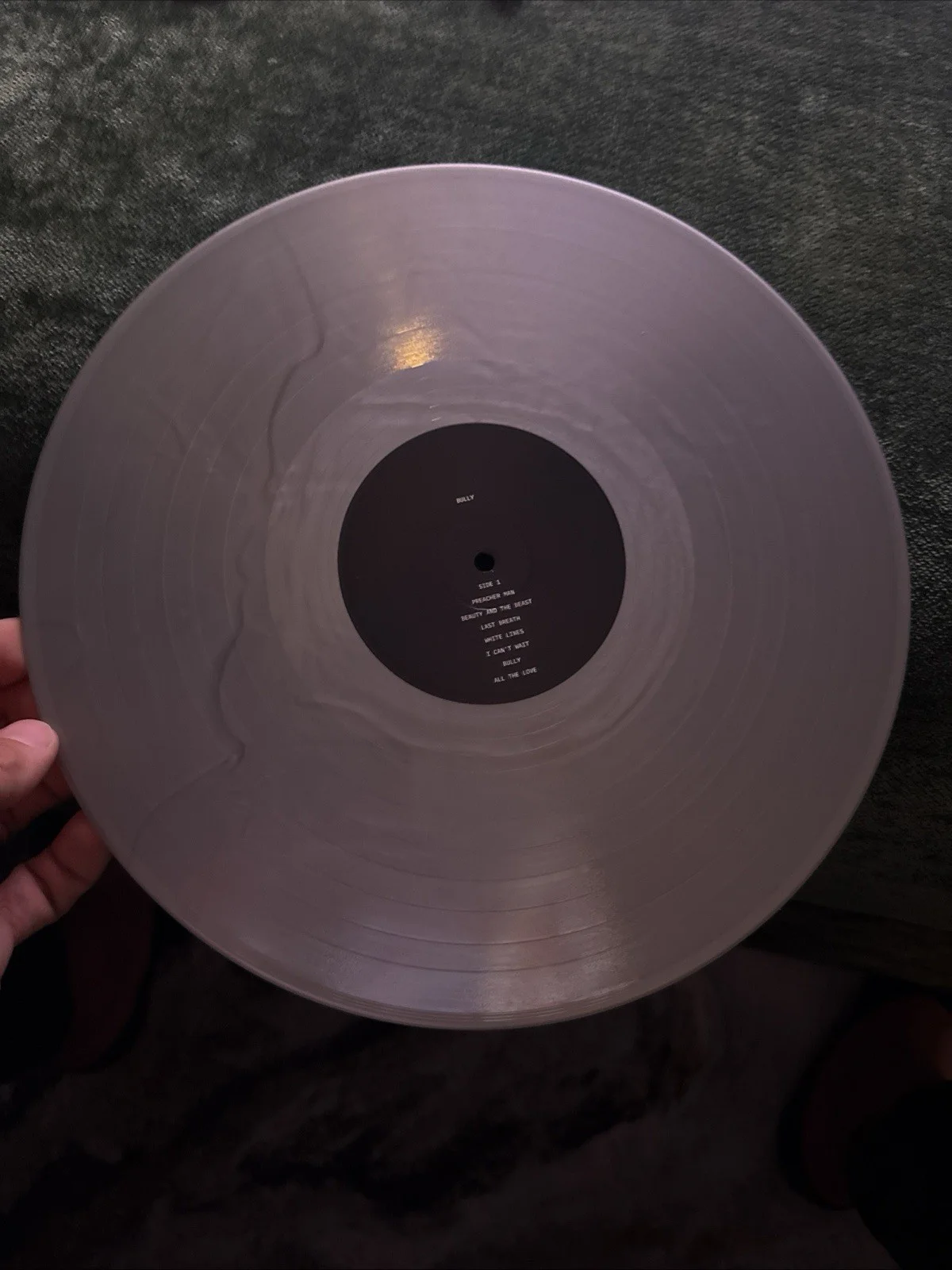 Bully autographed “BULLY” original. Limited edition Silver vinyl., image 3