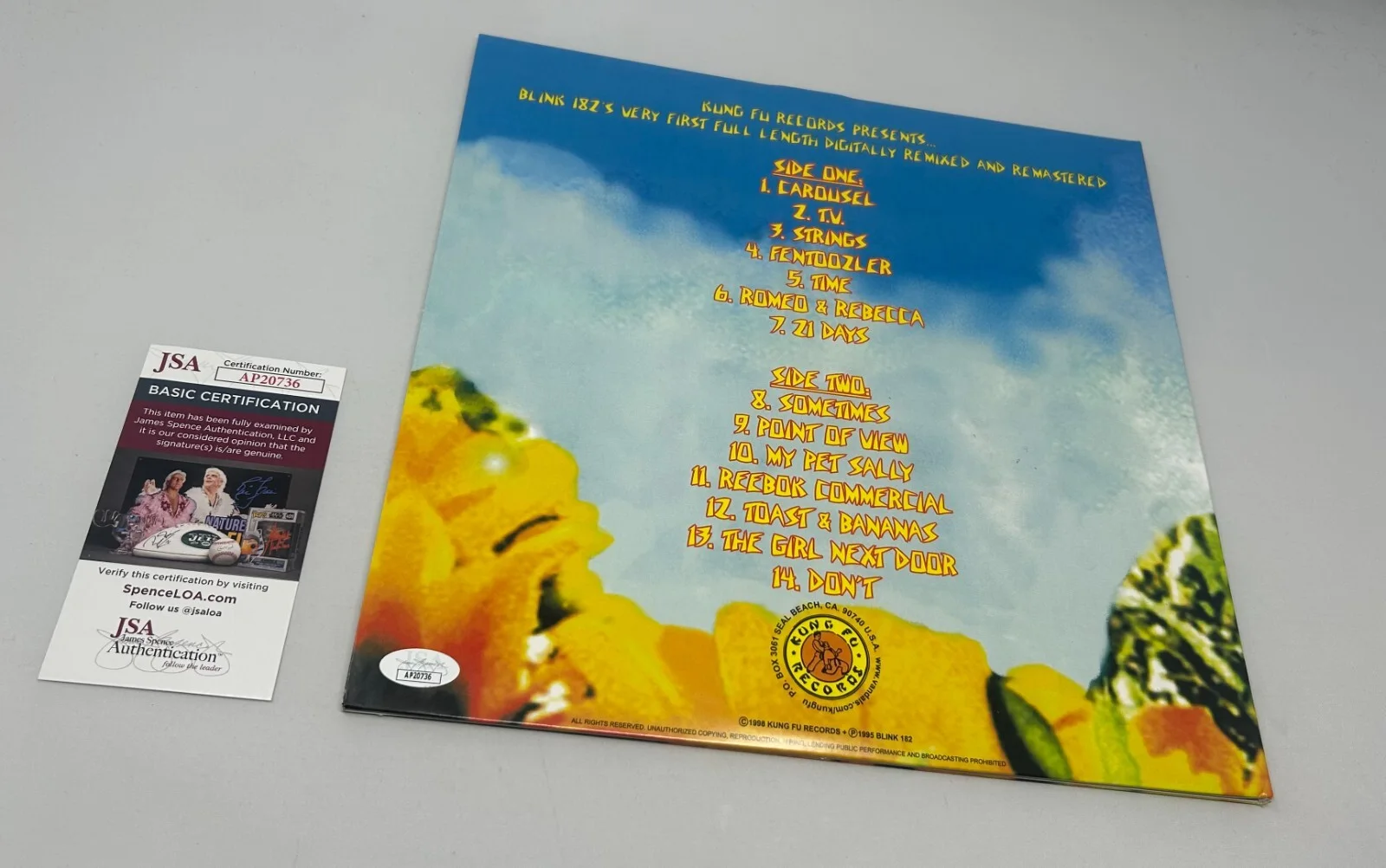 Mark Hoppus signed Blink 182 Buddha Album JSA COA, image 2