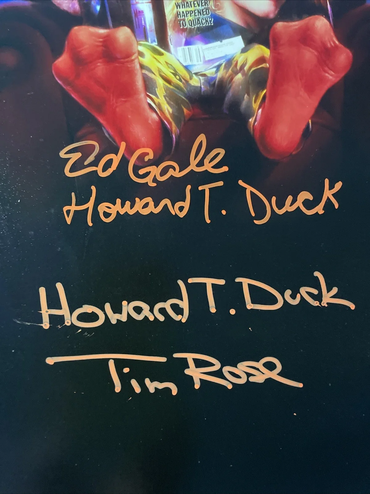 Tim Rossr, Ed Gale — HOWARD THE DUCK autograph Cast Signed Photograph Picture Movie Photo COA P1, изображение 2