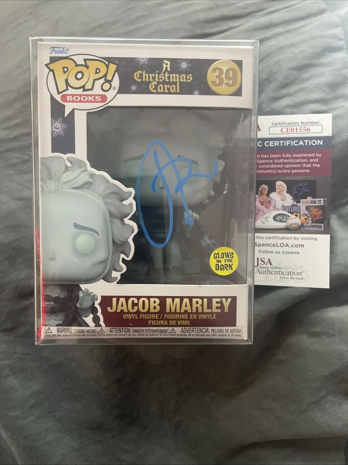 Jonathan Pryce — JONATHAN PRYCE Signed Jacob Marley A Christmas Carol Funko Pop #39 JSA COA