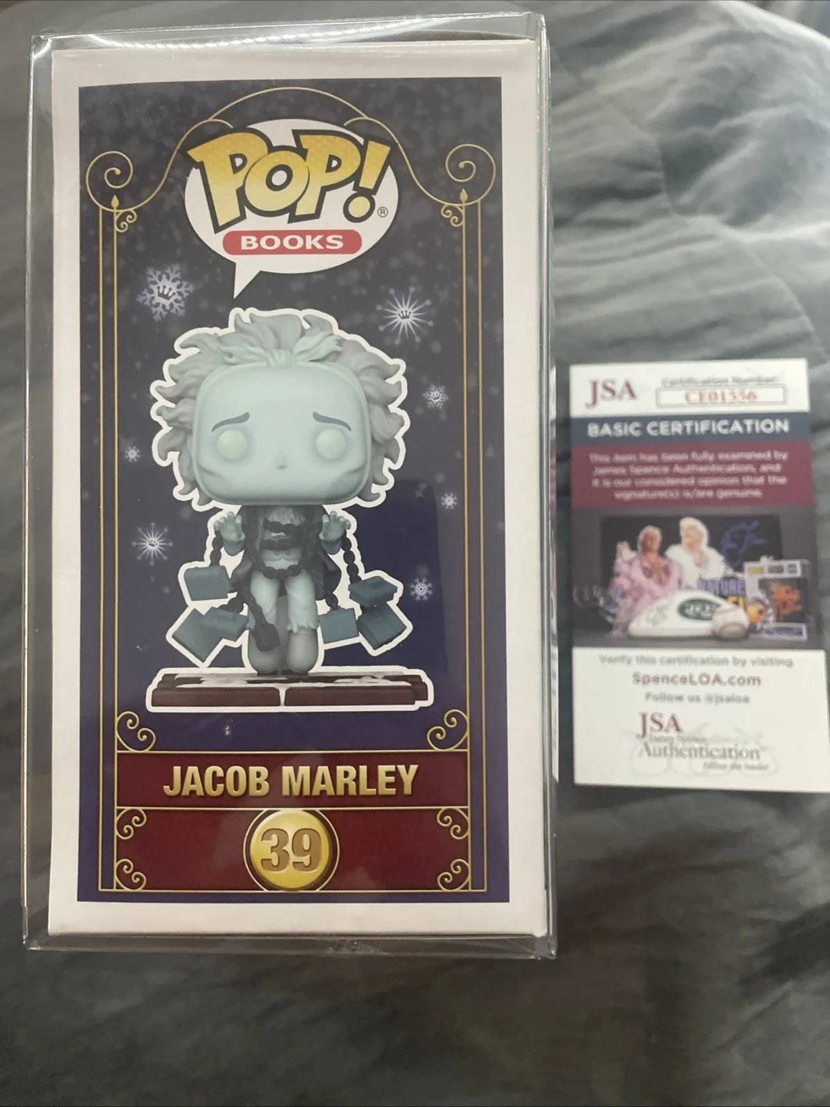 Jonathan Pryce — JONATHAN PRYCE Signed Jacob Marley A Christmas Carol Funko Pop #39 JSA COA, изображение 4