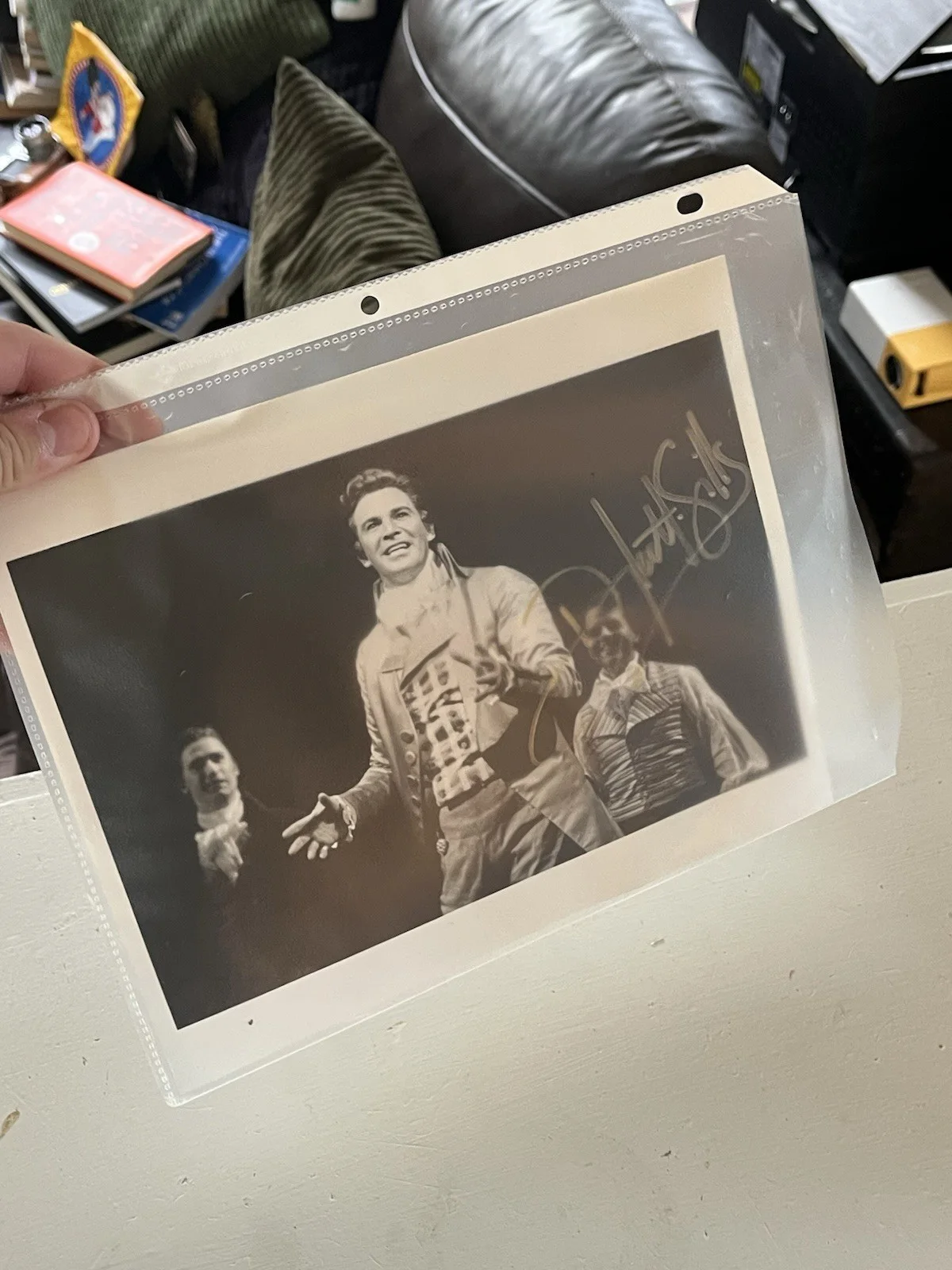 Douglas Sills — Douglas Sills Autographed Black & White Photo Showmasters Productions COA, image 3