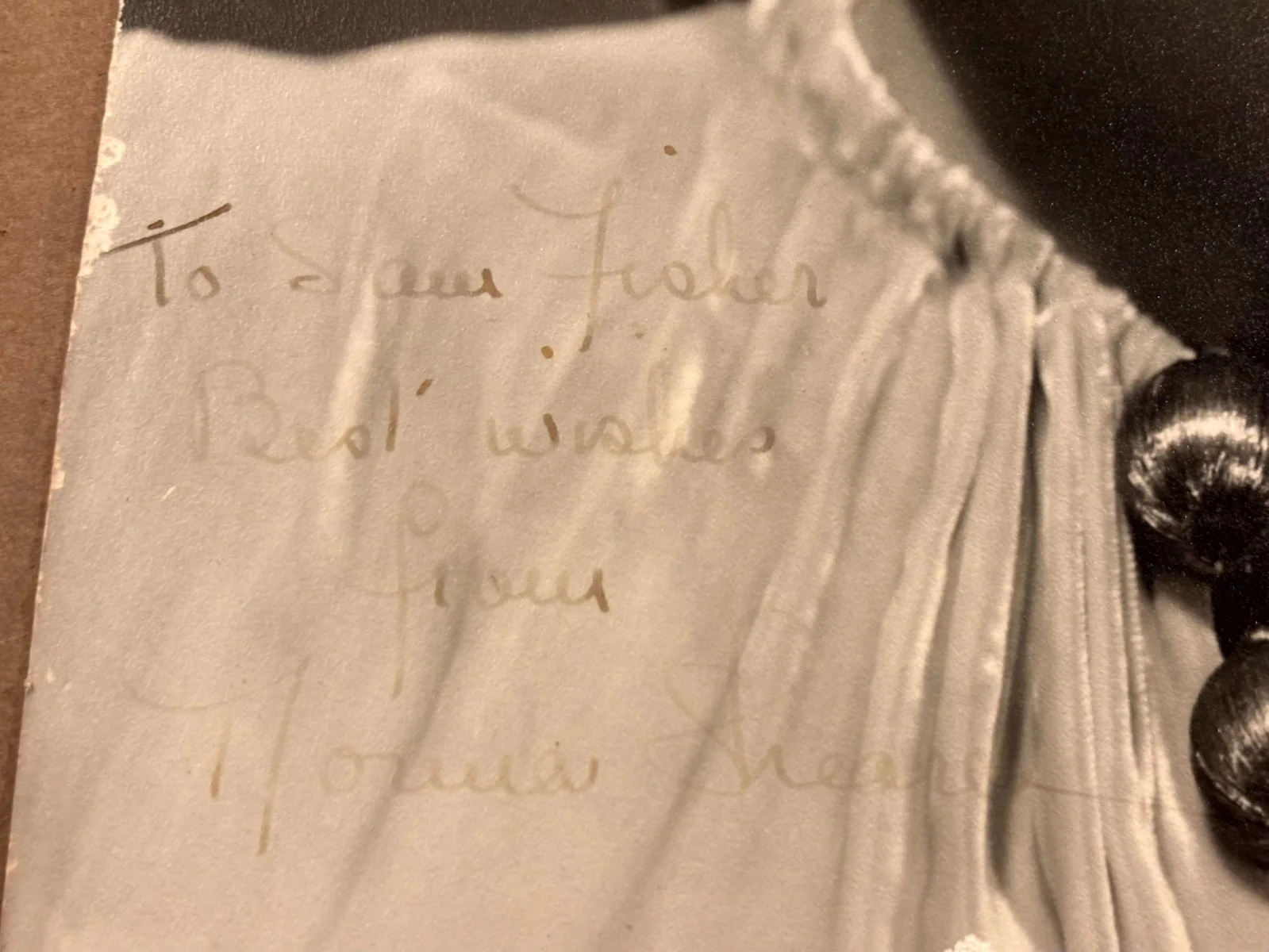 Norma Shearer Very Rare Early Autographed Oversize 10/13 Photo 30s Clarence Bull, изображение 5