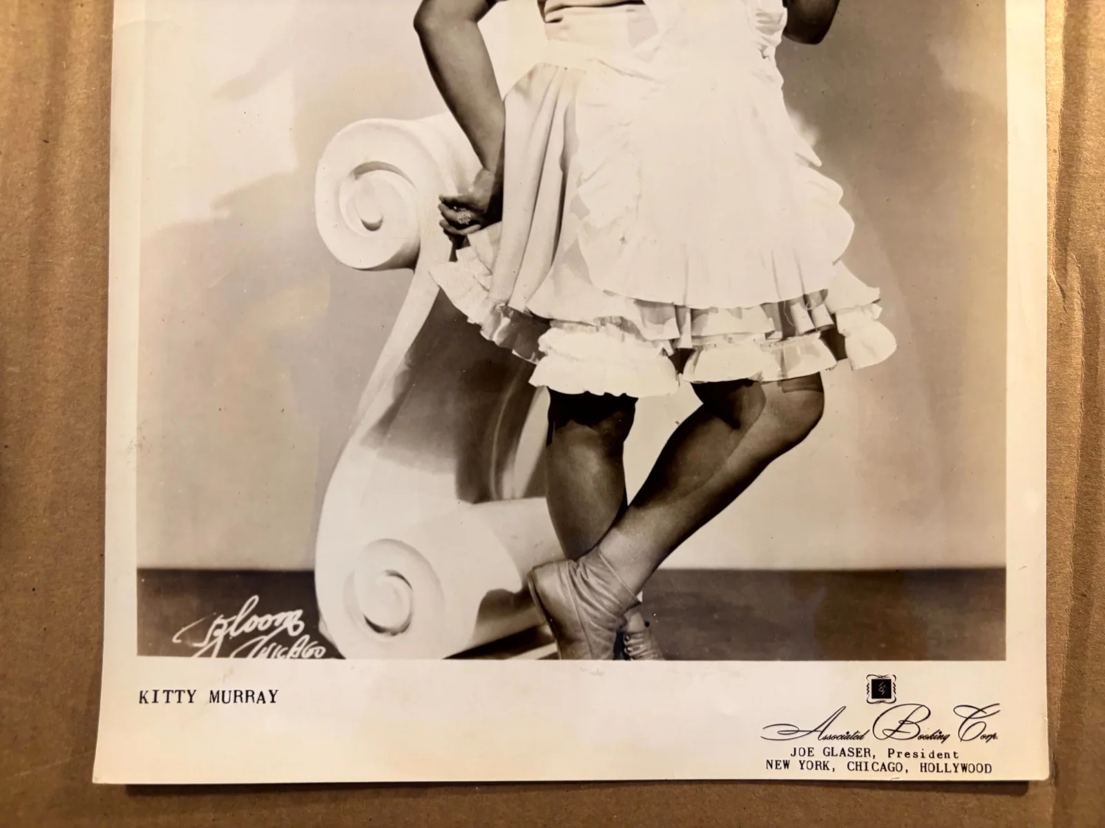 Kitty Murray Very Rare Early Autographed 8/10 Photo 40s Comic Dancer Jazz Lionel, image 3