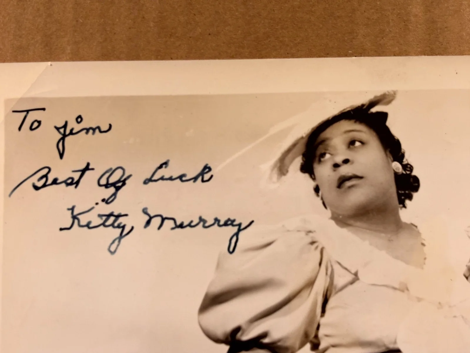 Kitty Murray Very Rare Early Autographed 8/10 Photo 40s Comic Dancer Jazz Lionel, image 5