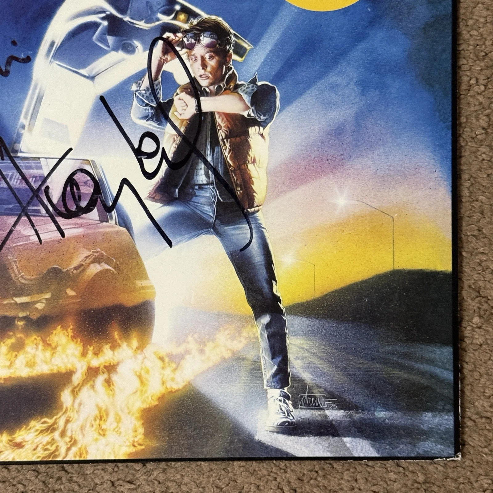 Back To The Future Soundtrack Signed By Alan Silvestri And Huey Lewis, изображение 4