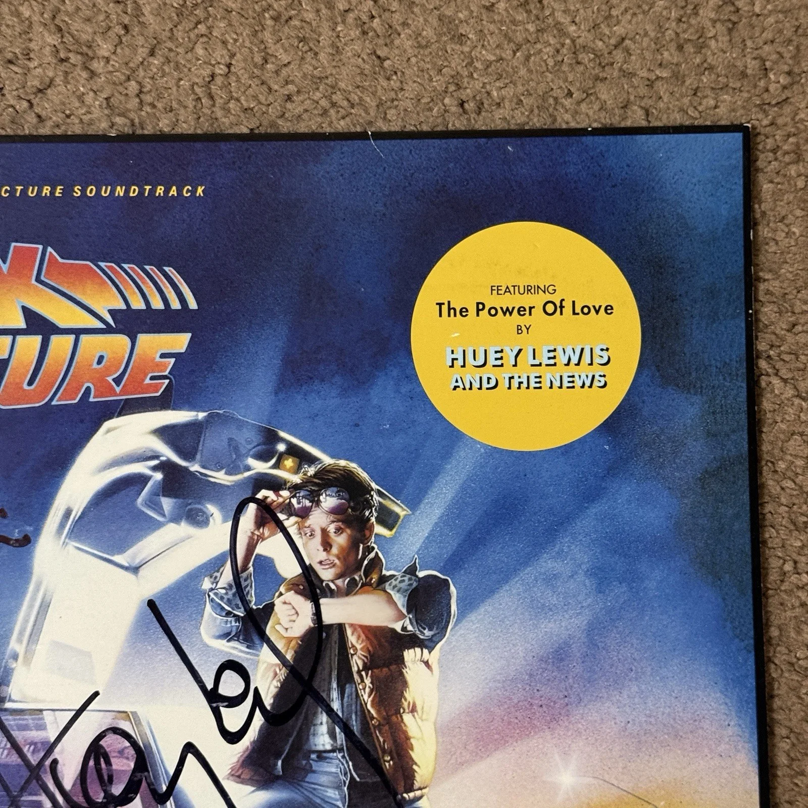 Back To The Future Soundtrack Signed By Alan Silvestri And Huey Lewis, изображение 5