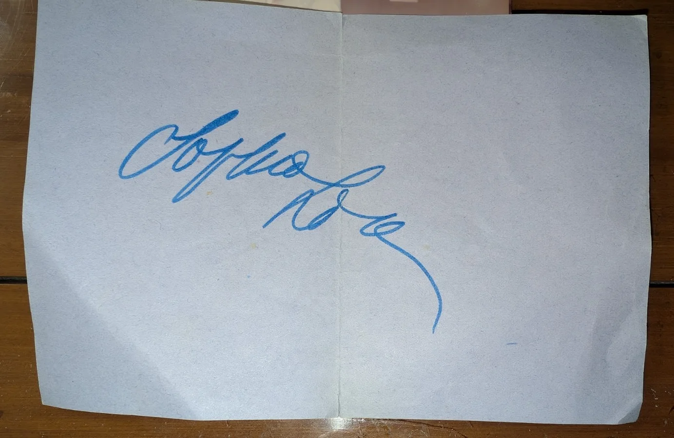 Sophia Loren autographed Prepettura Della Casa Pontificia March 1976, изображение 2