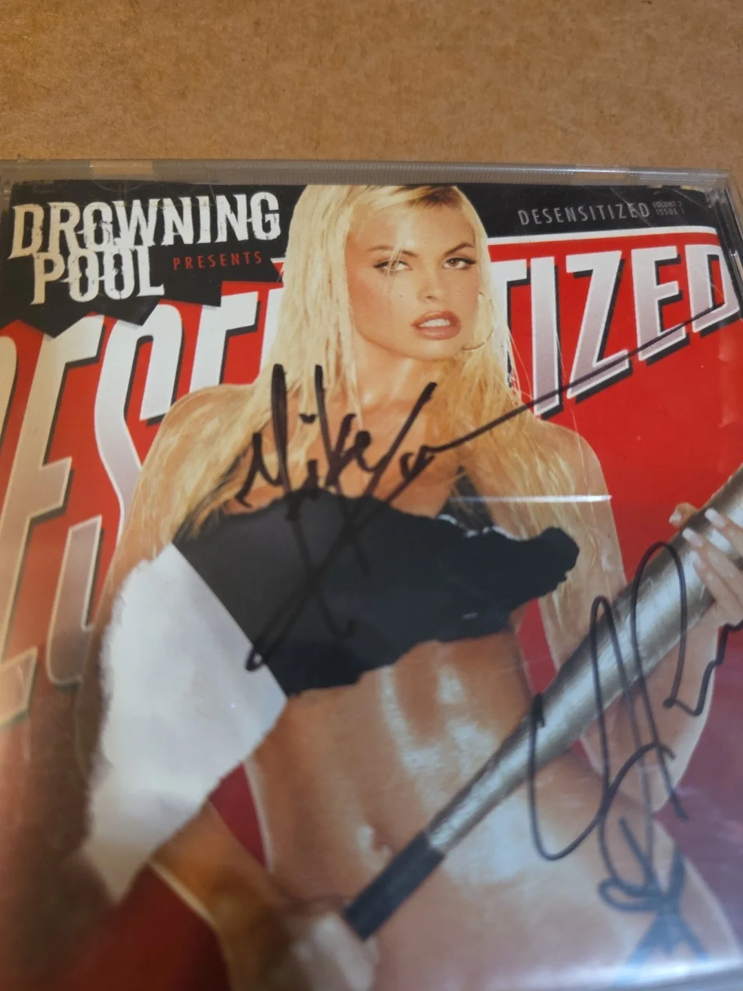 Drowning Pool Signed CD Booklet, image 2