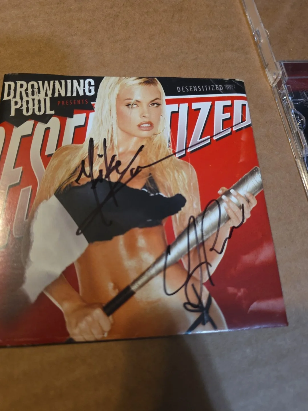 Drowning Pool Signed CD Booklet, image 5