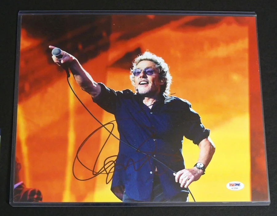 PSA/DNA! - ROGER DALTREY SIGNED Huge 11x14 Concert Photo The Who (Baba O'Riley)!, изображение 4