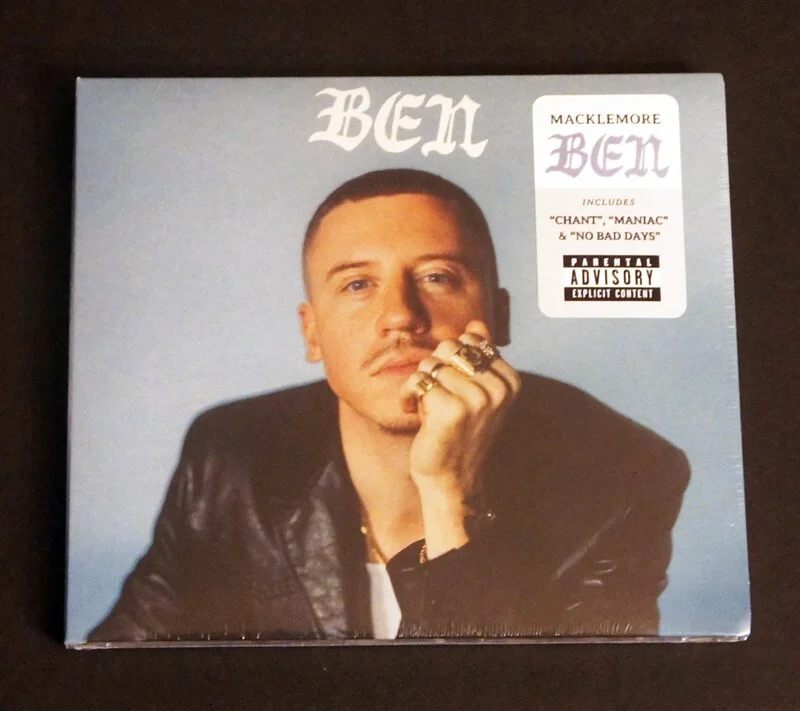 BEN MACKLEMORE SIGNED CD Bundle: Sealed CD, Signed Art Card + Tee Shirt L, NEW!, image 3