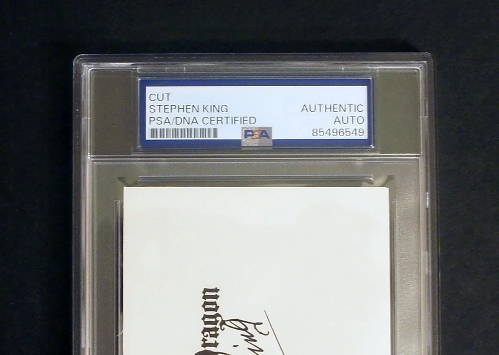 Stephen King — *PSA/DNA* STEPHEN KING SIGNED autograph cut PSA Encapsulated Eyes of the Dragon, image 2
